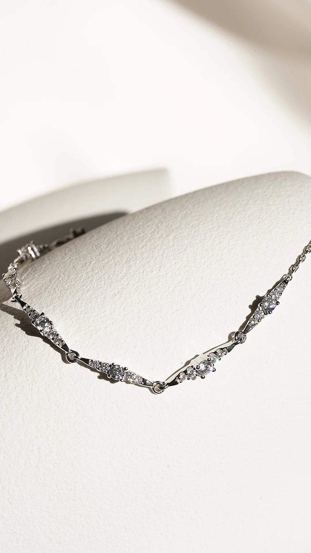 After Party Zircon Adjustable Bracelet - ARTSY SILVER