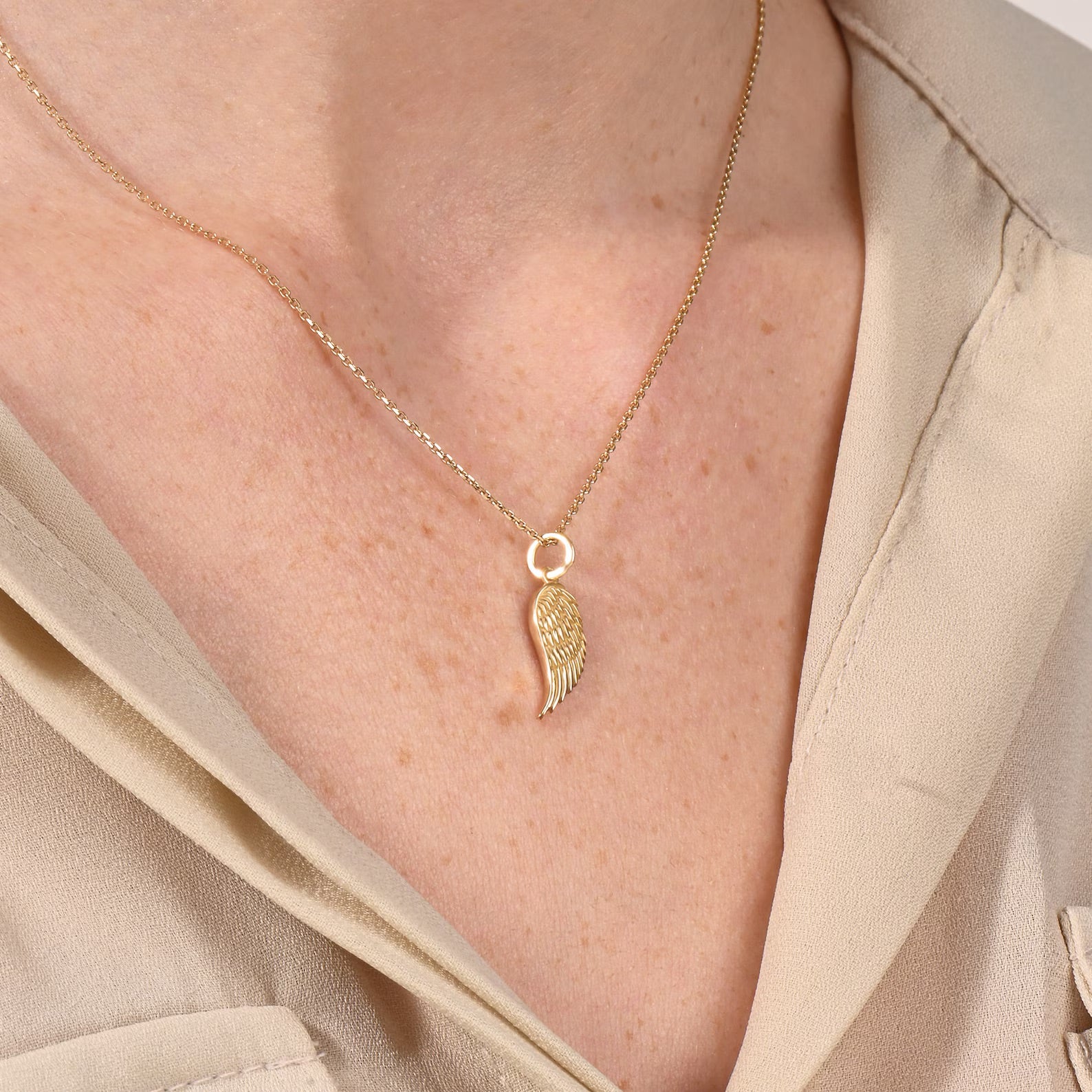 Angel Wing Necklace - ARTSY SILVER