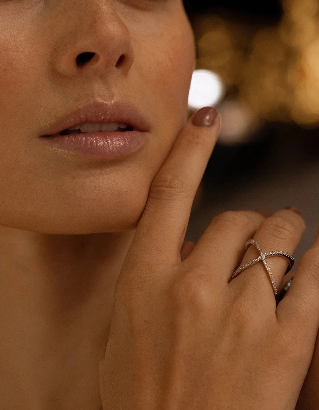 Anna Bavlova Zircon Silver Ring - ARTSY SILVER