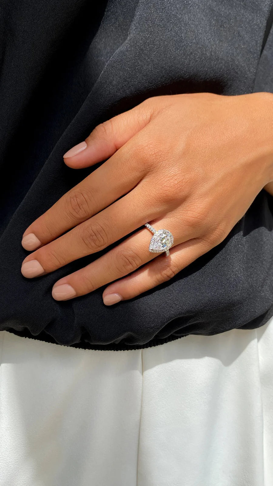 Aurora Zircon Silver Ring