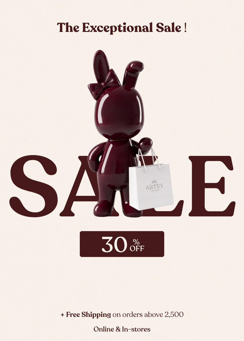 The Exceptional Sale 30% With Free Shipping I ARTSY SILVER