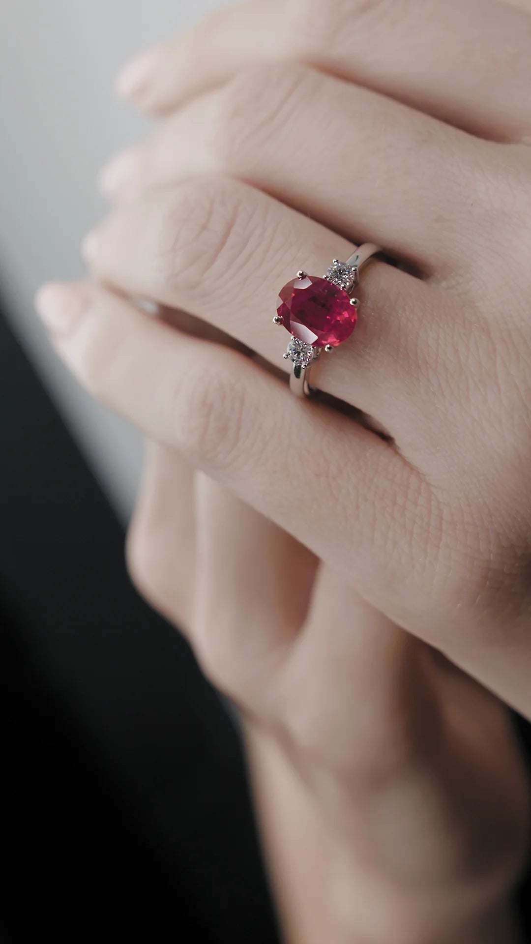 Beating Heart Ruby Promise Ring