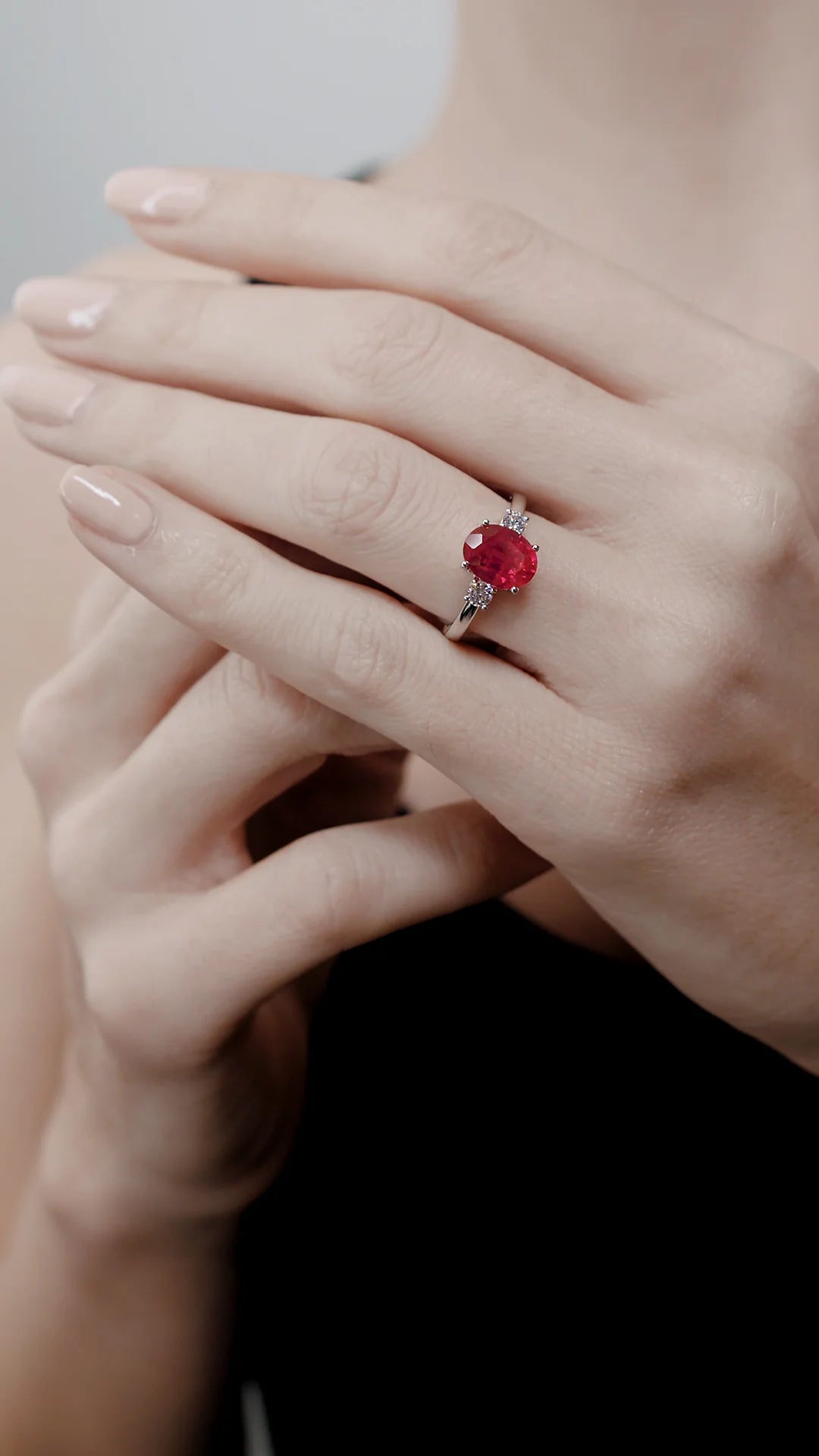Beating Heart Ruby Promise Ring