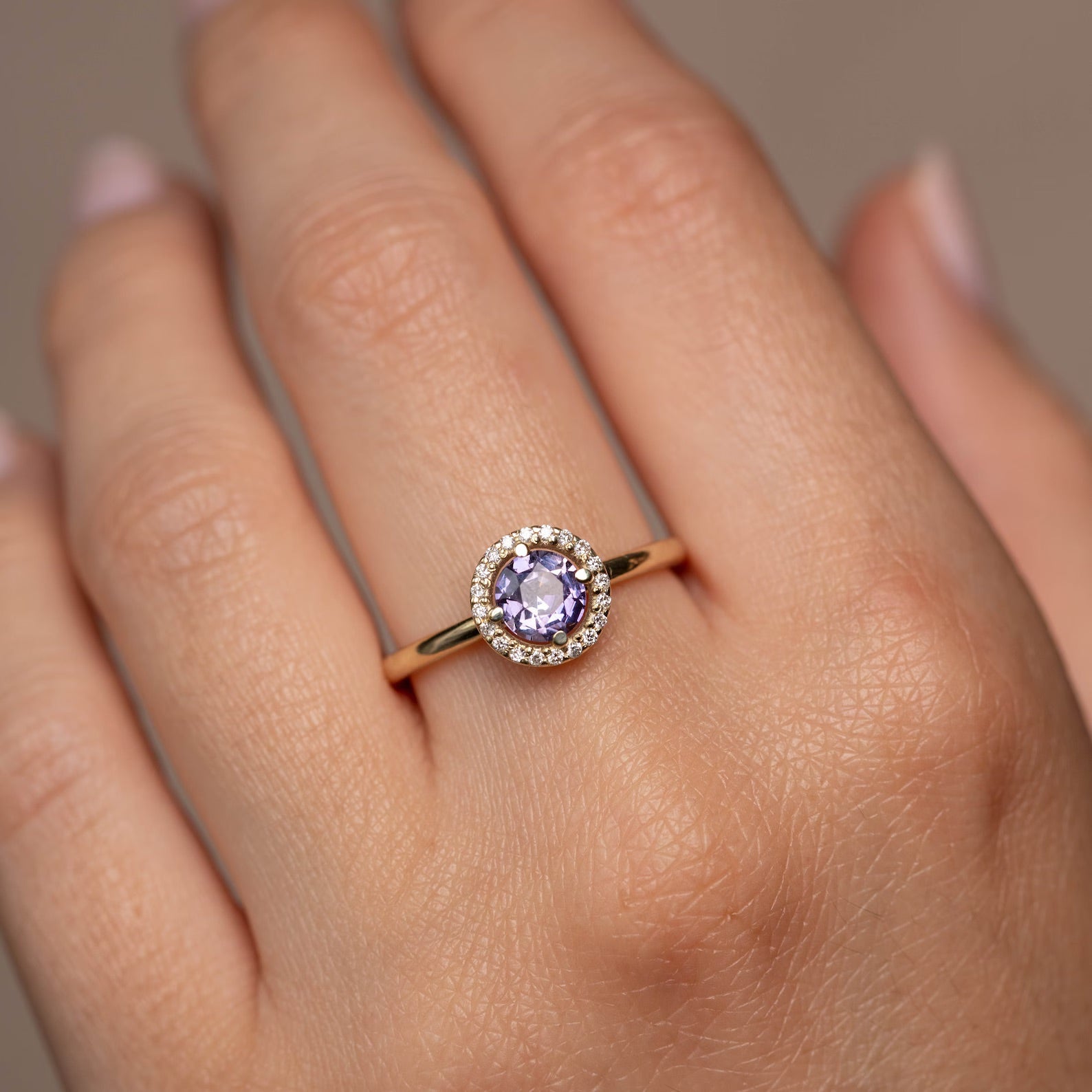 Candy Amethyst Promise Ring - ARTSY SILVER