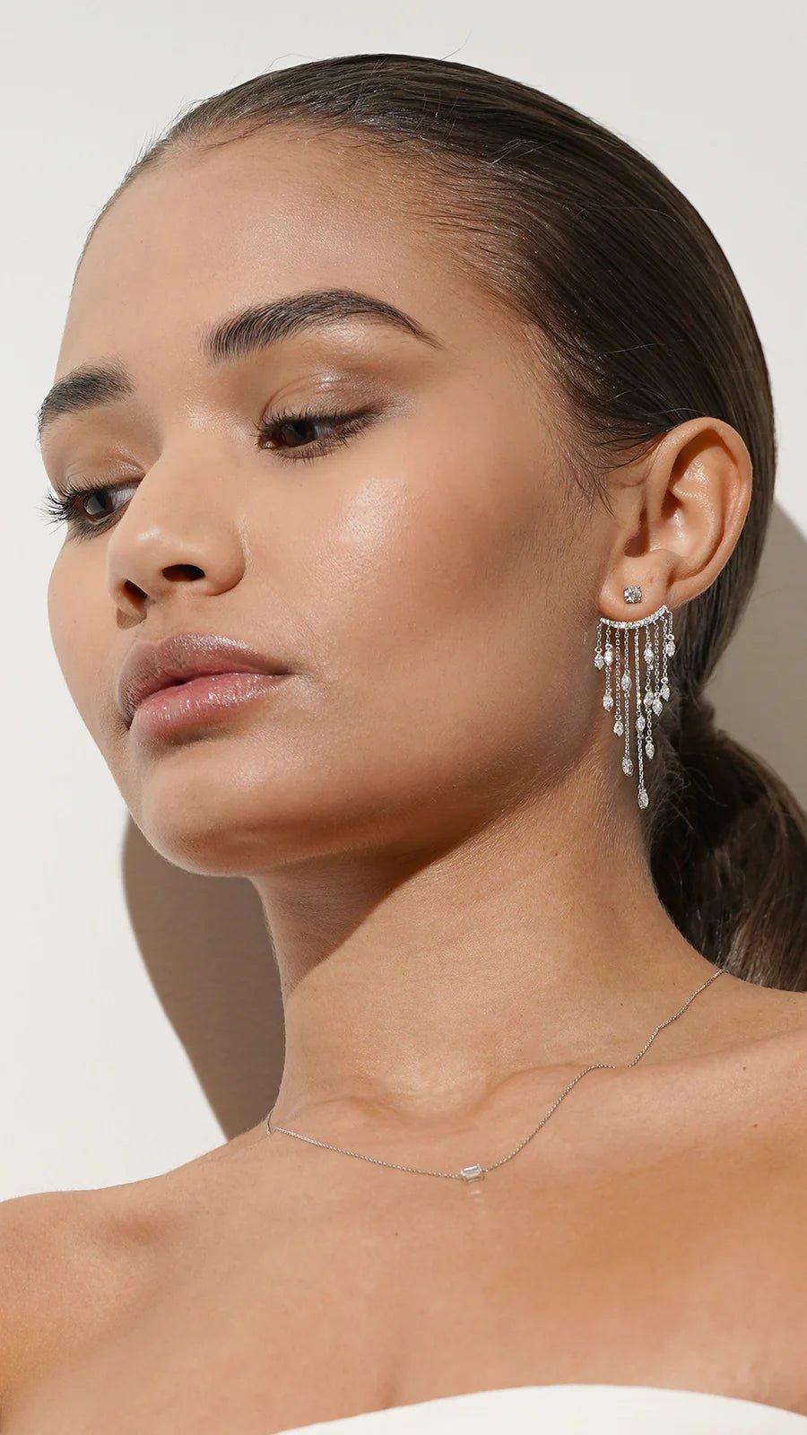 Chandelier Silver Ear Jacket - ARTSY SILVER