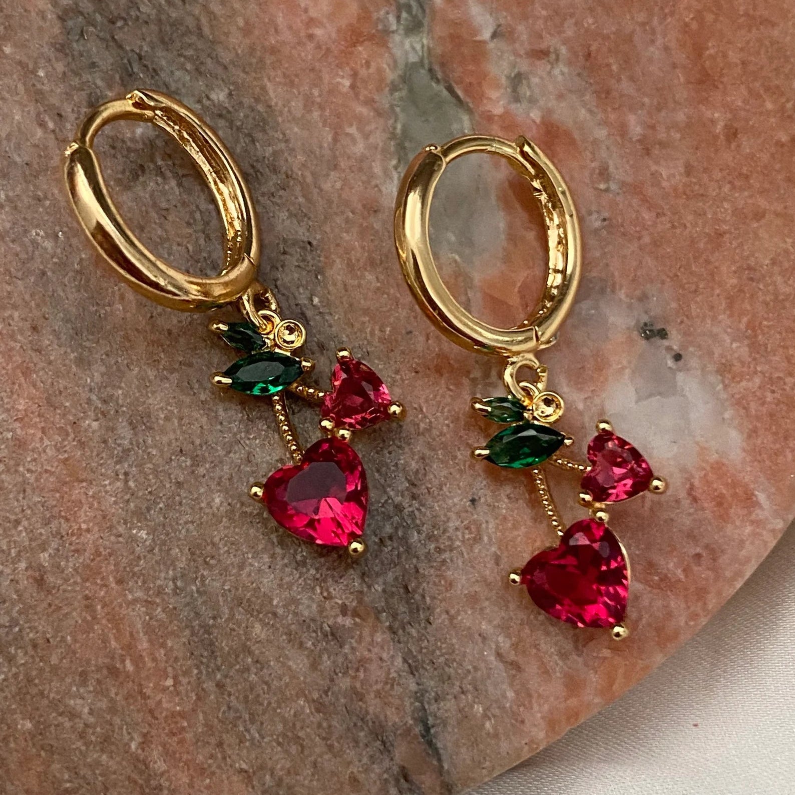 Cherry Lady Earrings - ARTSY SILVER