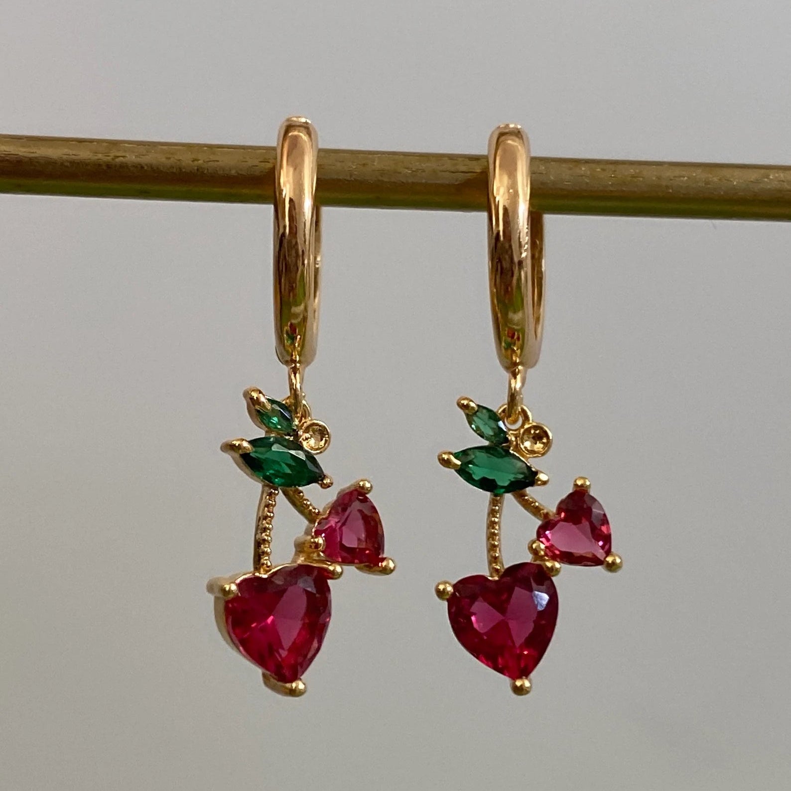 Cherry Lady Earrings - ARTSY SILVER