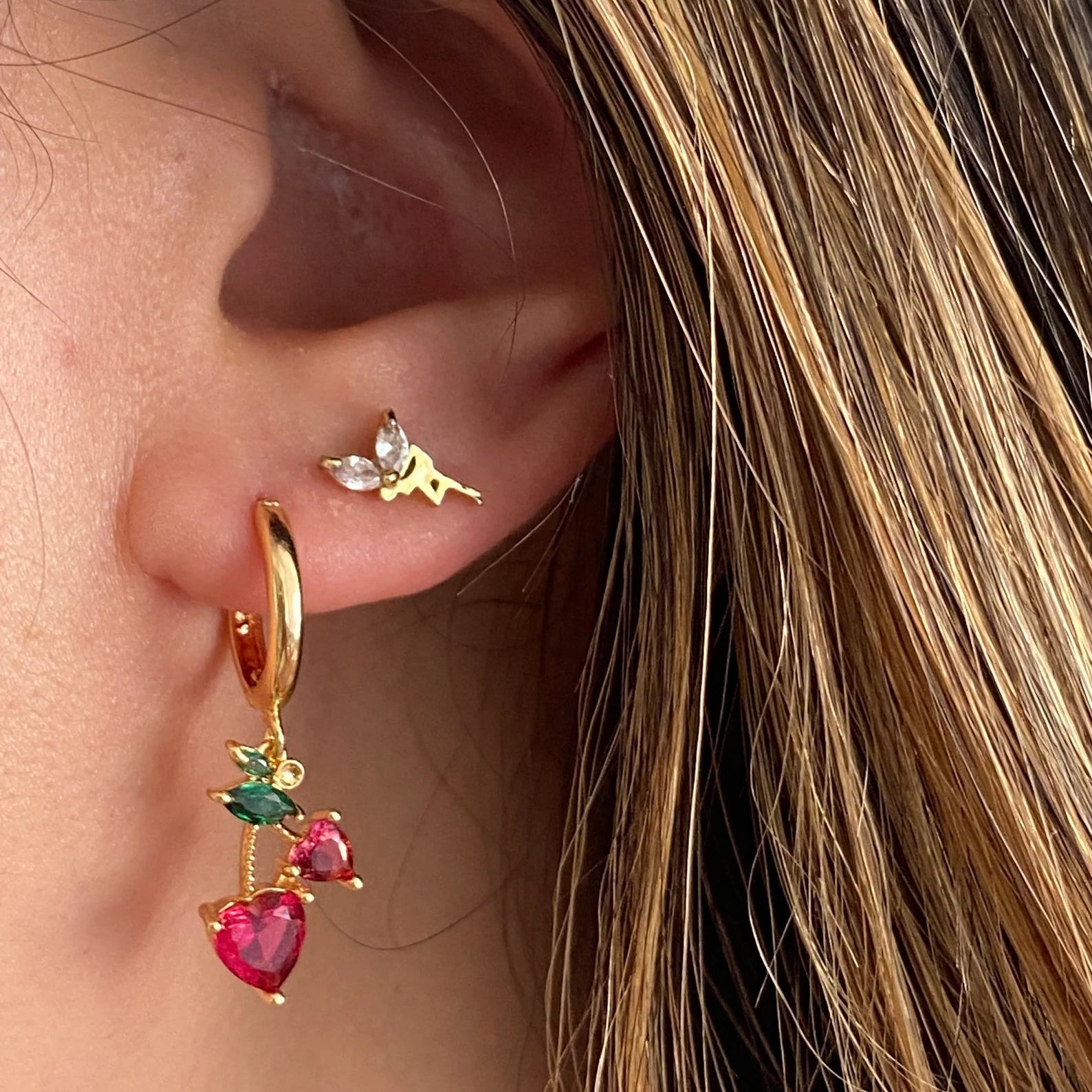 Cherry Lady Earrings - ARTSY SILVER