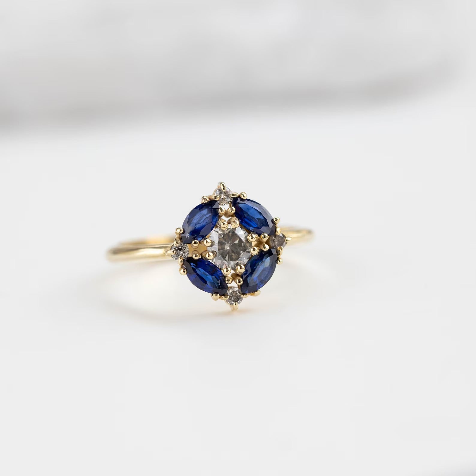 Clara Dream Sapphire Ring - ARTSY SILVER