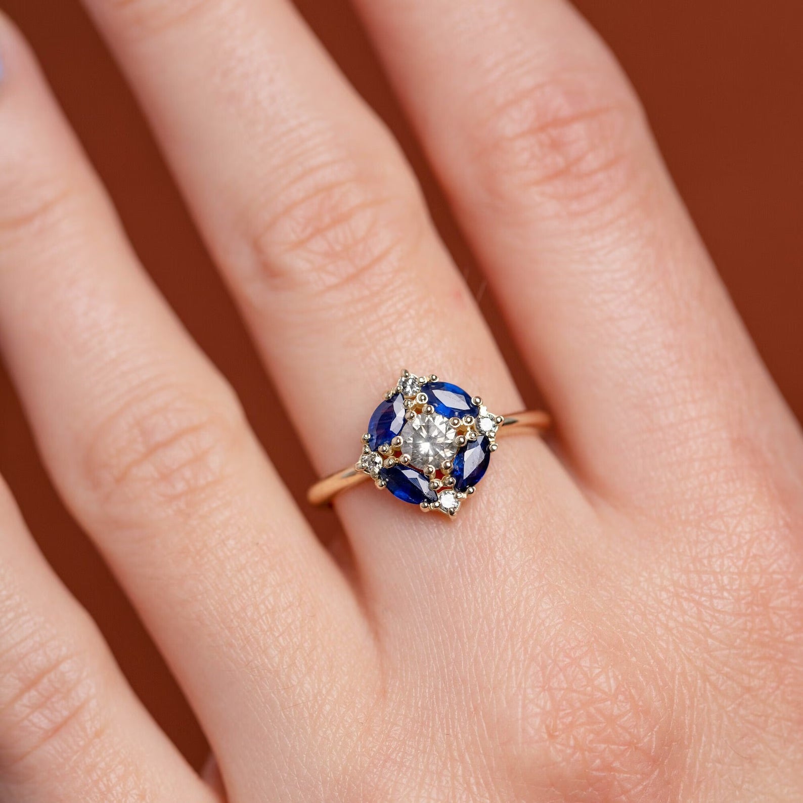Clara Dream Sapphire Ring - ARTSY SILVER