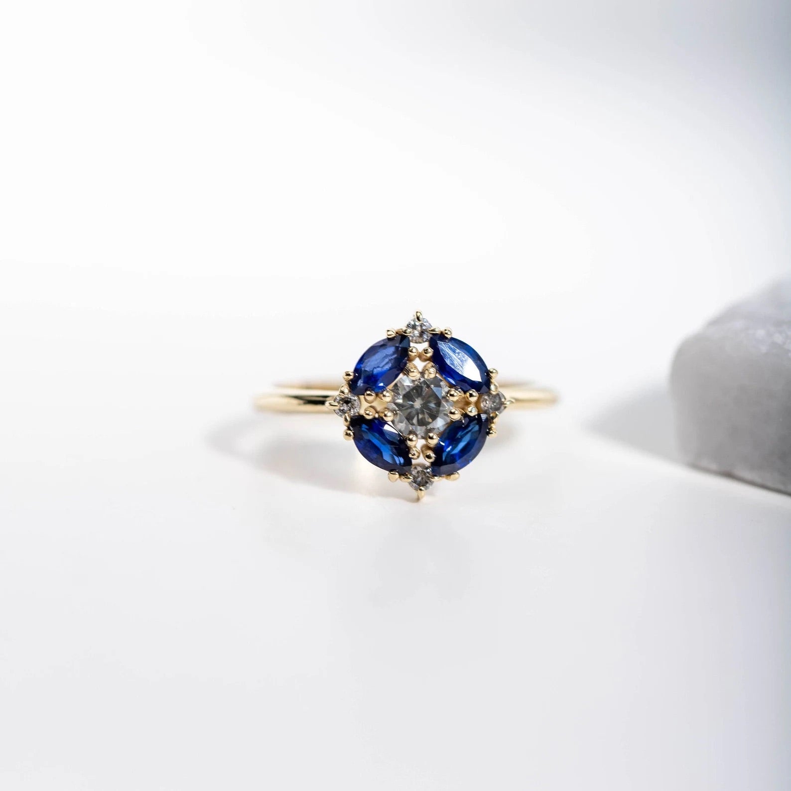 Clara Dream Sapphire Ring - ARTSY SILVER