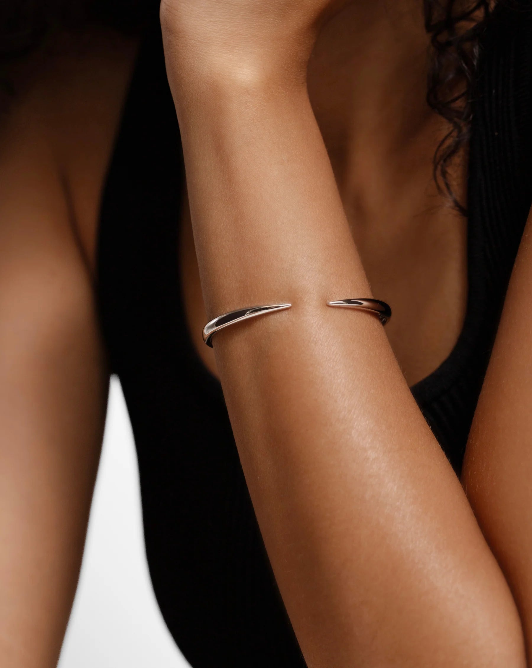 Claw Cuff Gold Plated Bangle - ARTSY SILVER