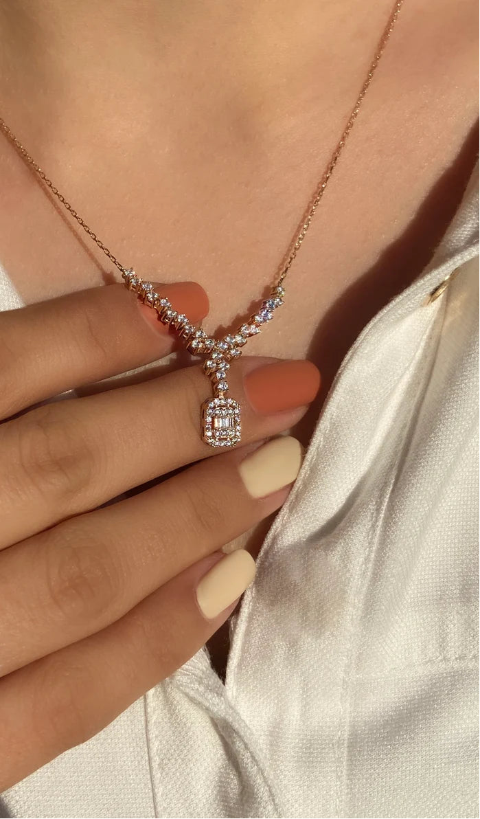 Eternal Love Cluster Necklace