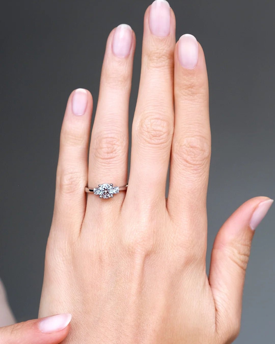 Dancing Ballerina Zircon Promise Ring - ARTSY SILVER