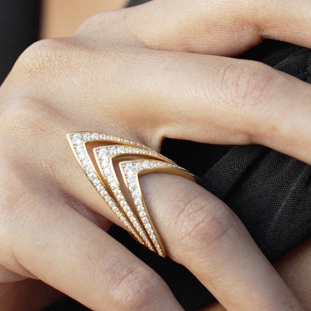 Boss Energy White Zircon Ring - ARTSY SILVER