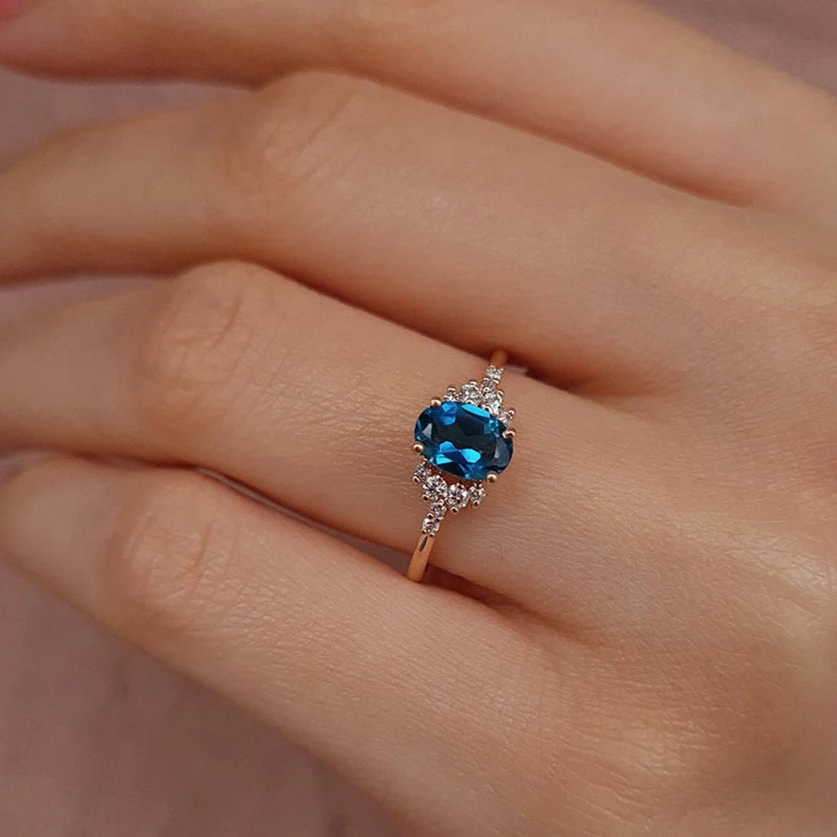 Dolce Vita London Blue Topaz Ring - ARTSY SILVER