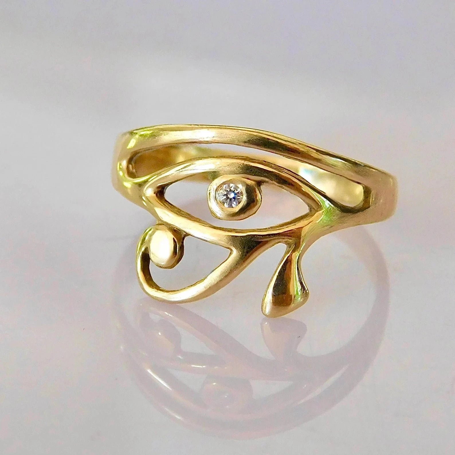Eye Of Horus Ring - ARTSY SILVER