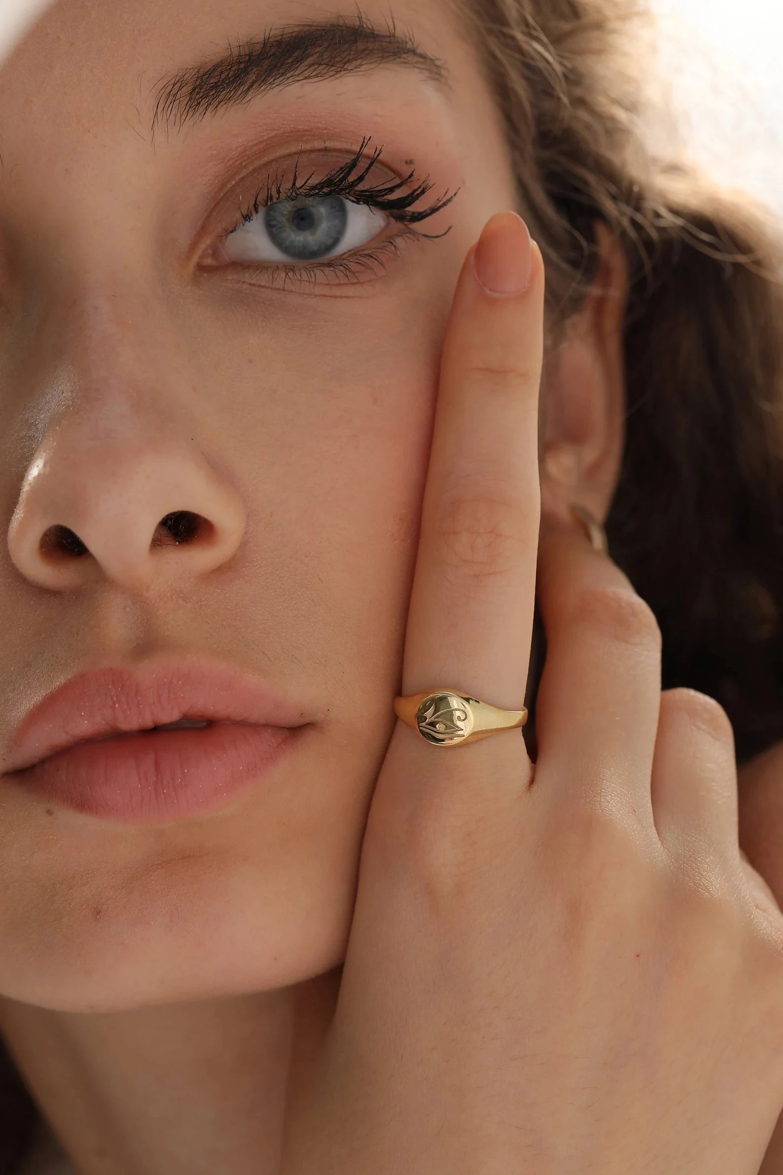 Eye Of Horus Signet Ring - ARTSY SILVER