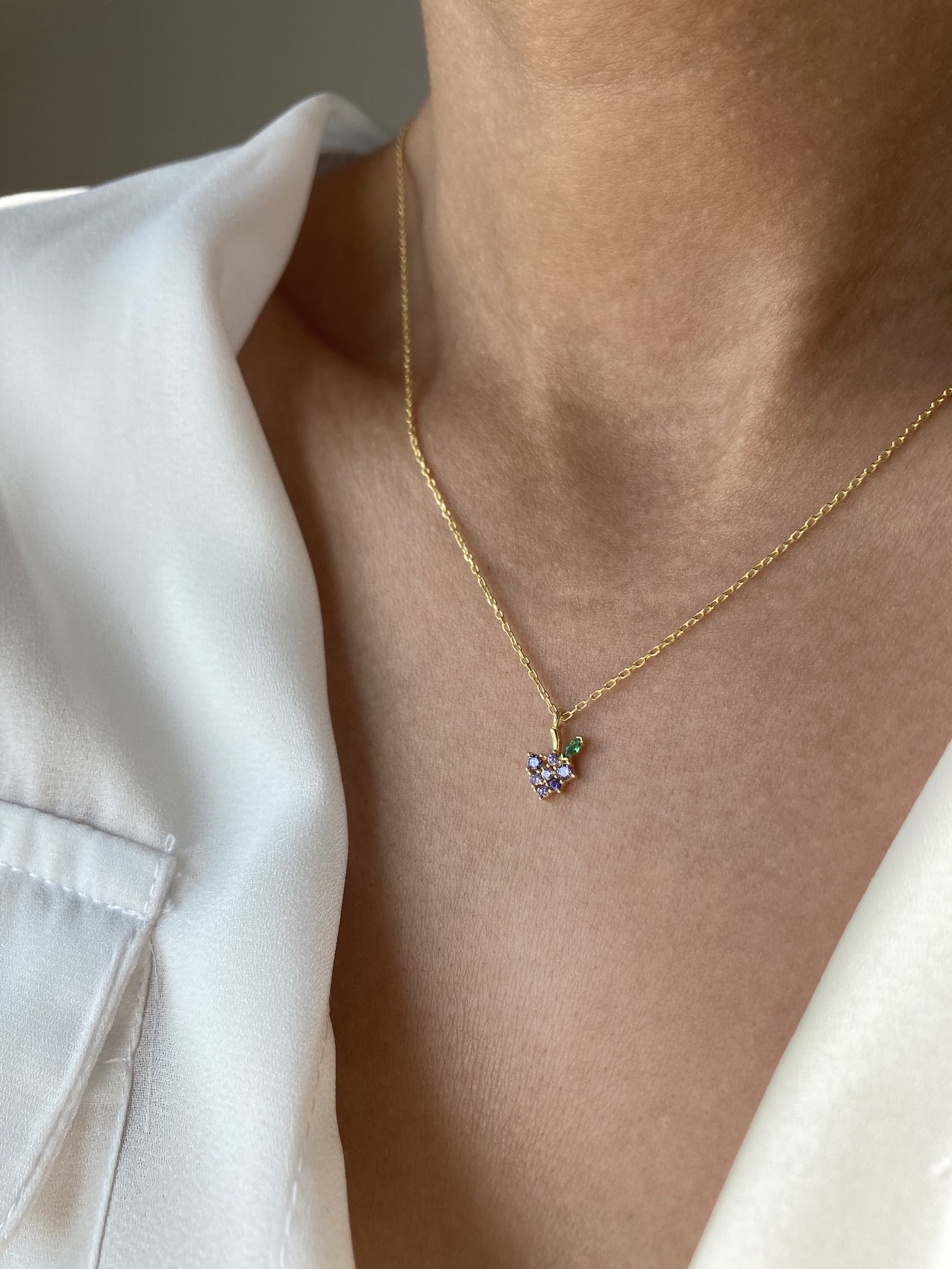 Grape Necklace - ARTSY SILVER