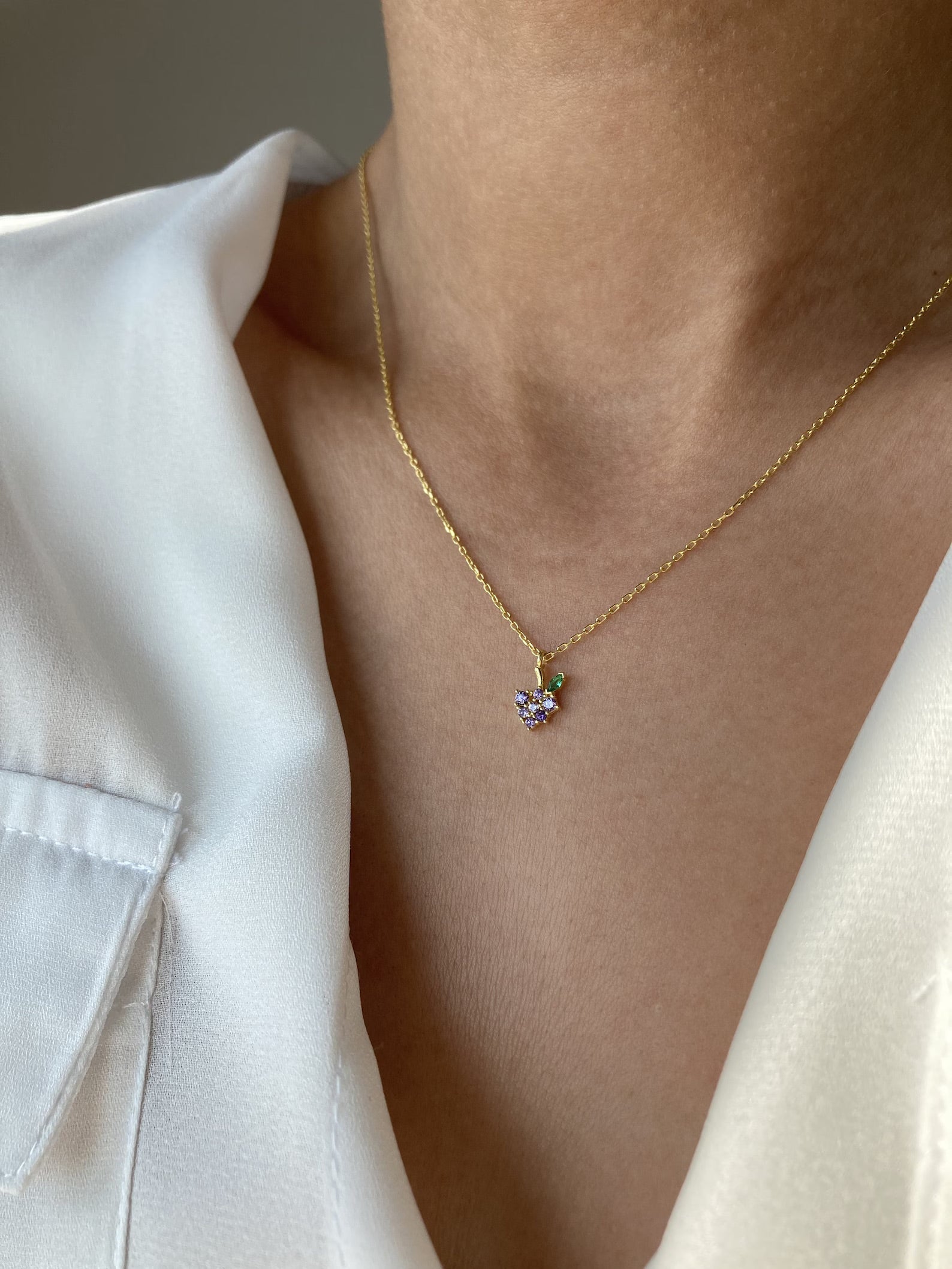 Grape Necklace - ARTSY SILVER
