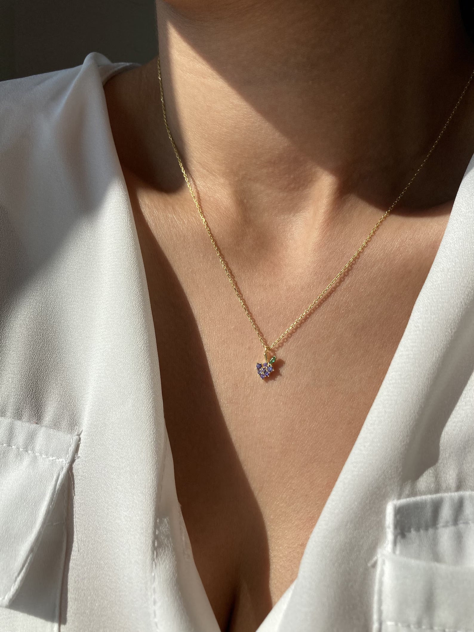Grape Necklace - ARTSY SILVER