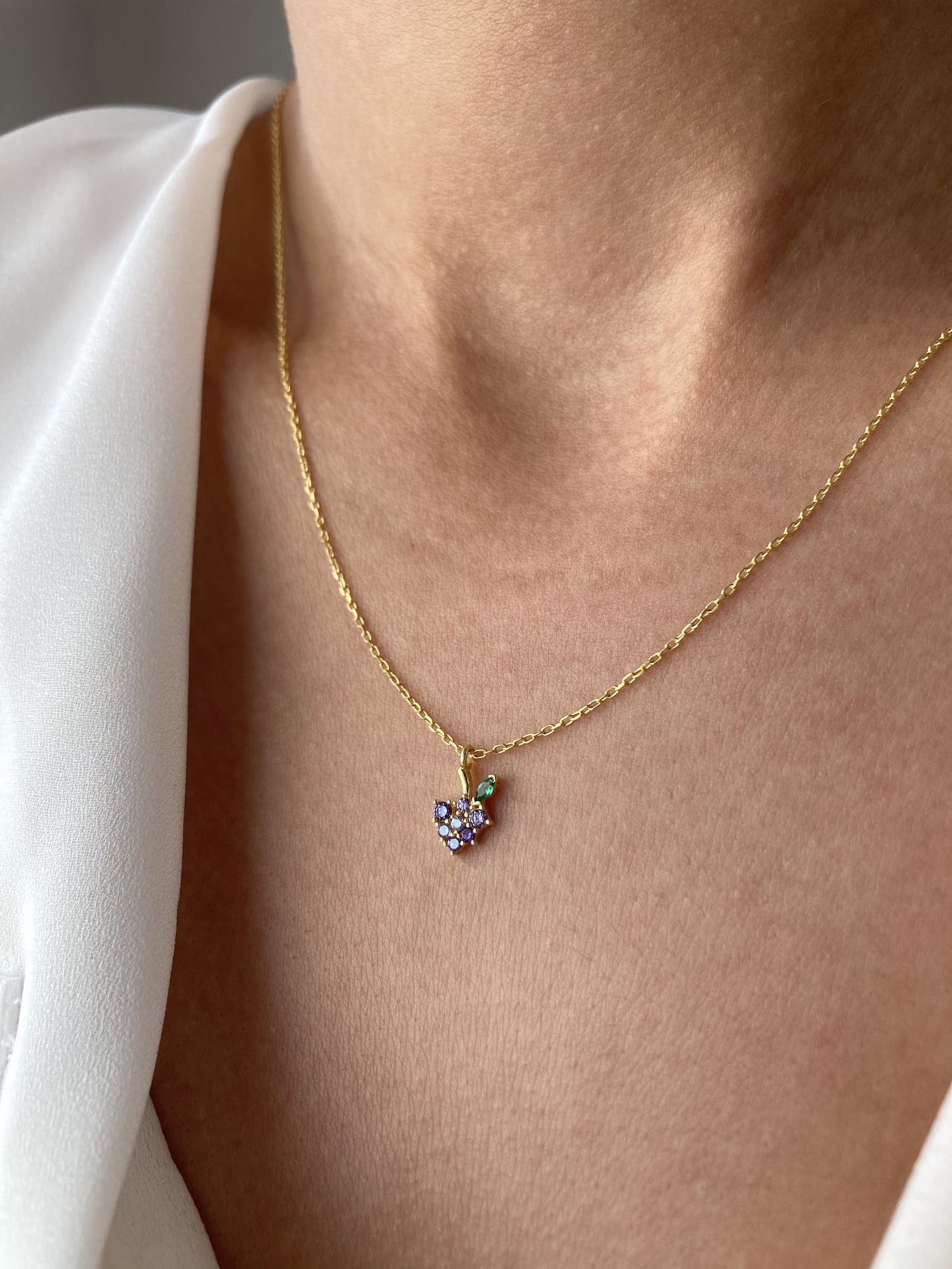 Grape Necklace - ARTSY SILVER