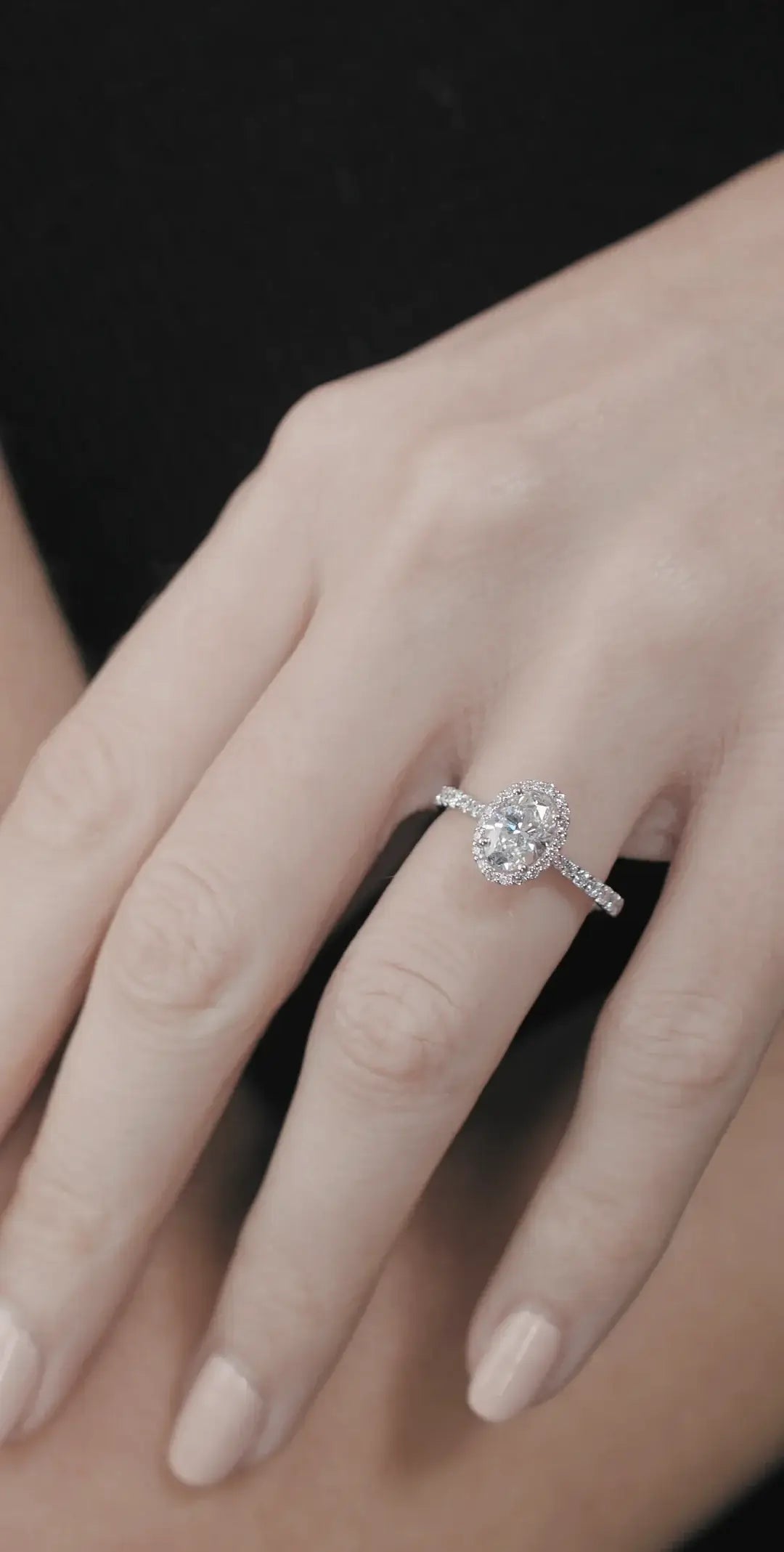 Woman's White Zircon Ring Silver I ARTSY SILVER