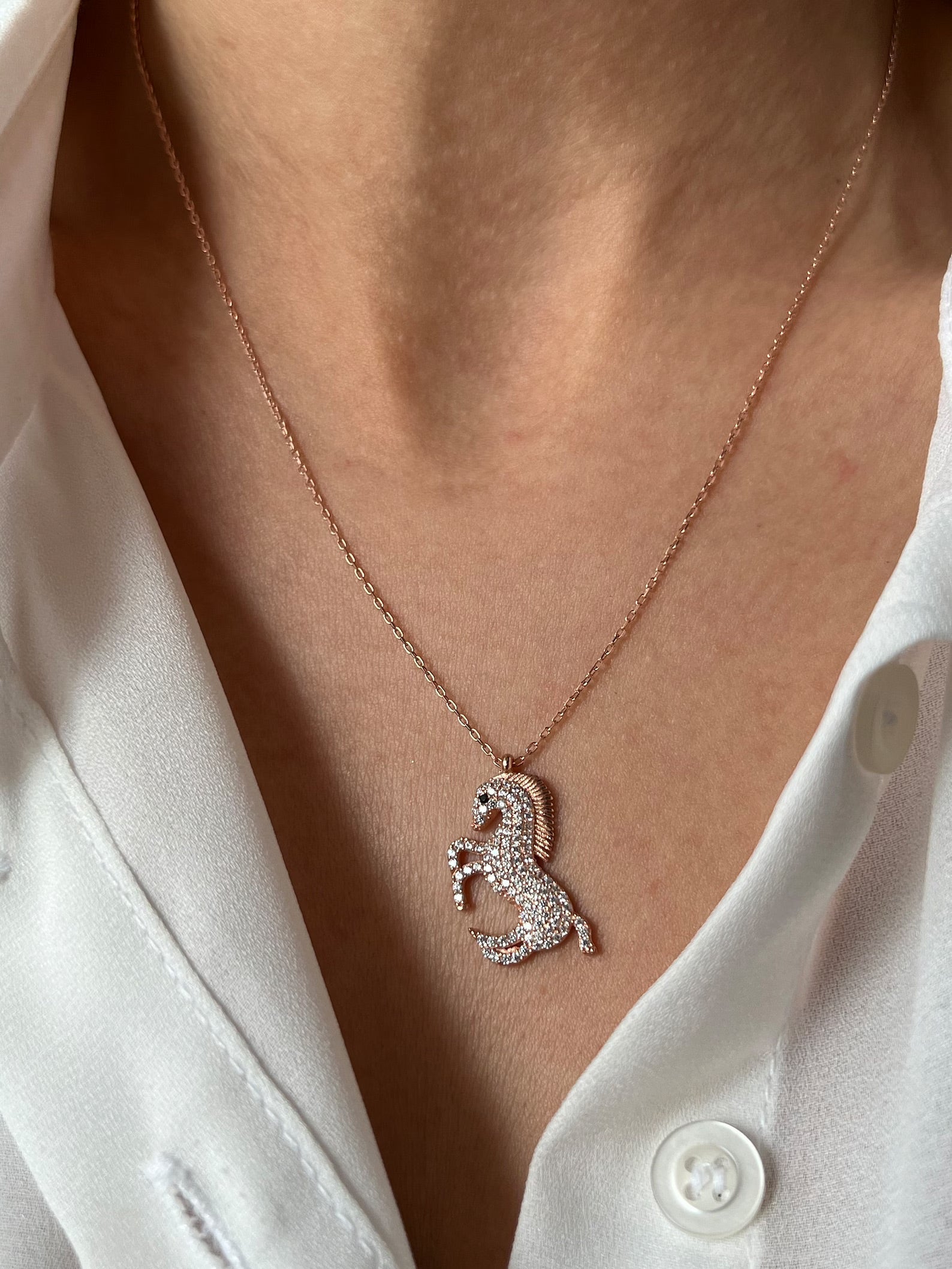 Horse Necklace - ARTSY SILVER