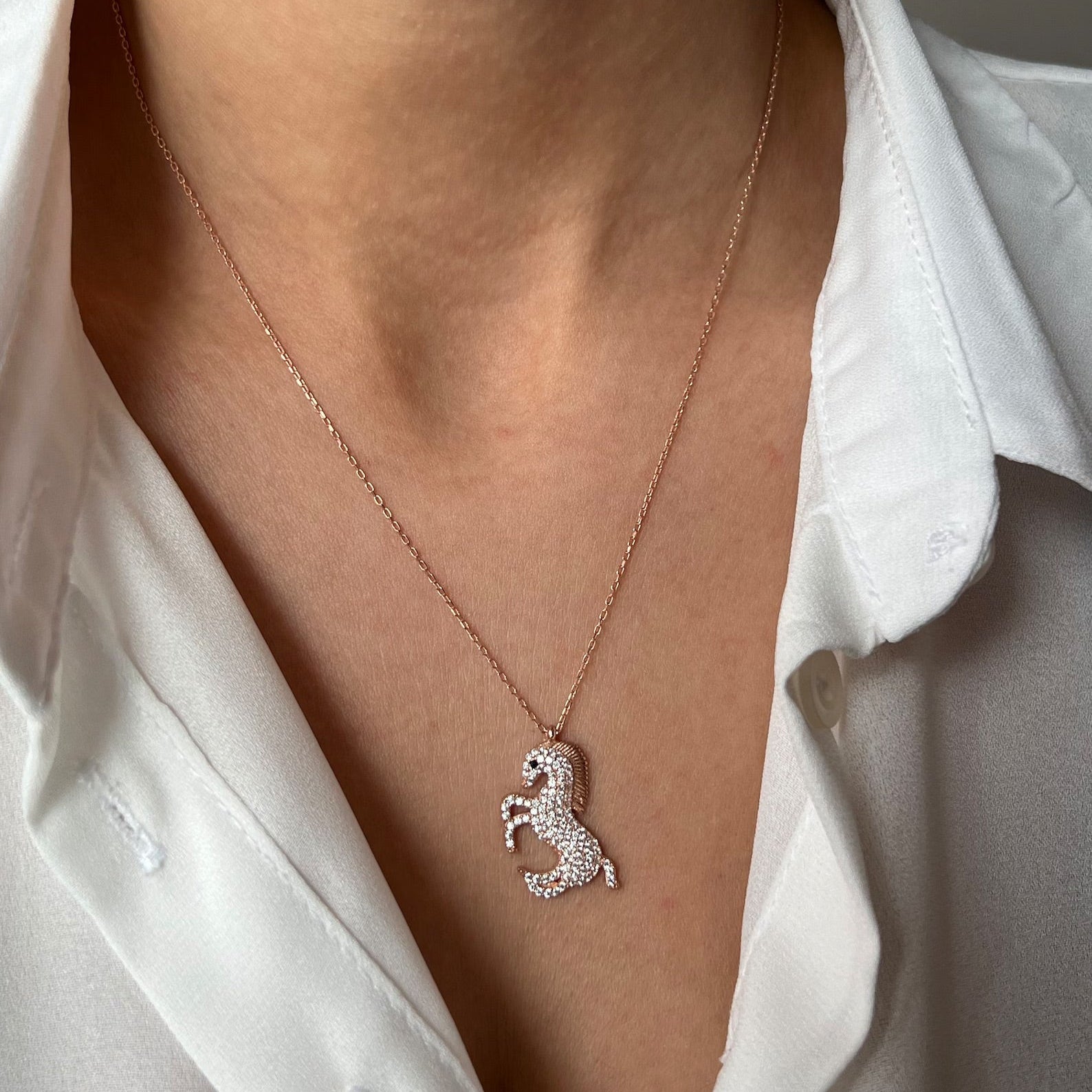 Horse Necklace - ARTSY SILVER