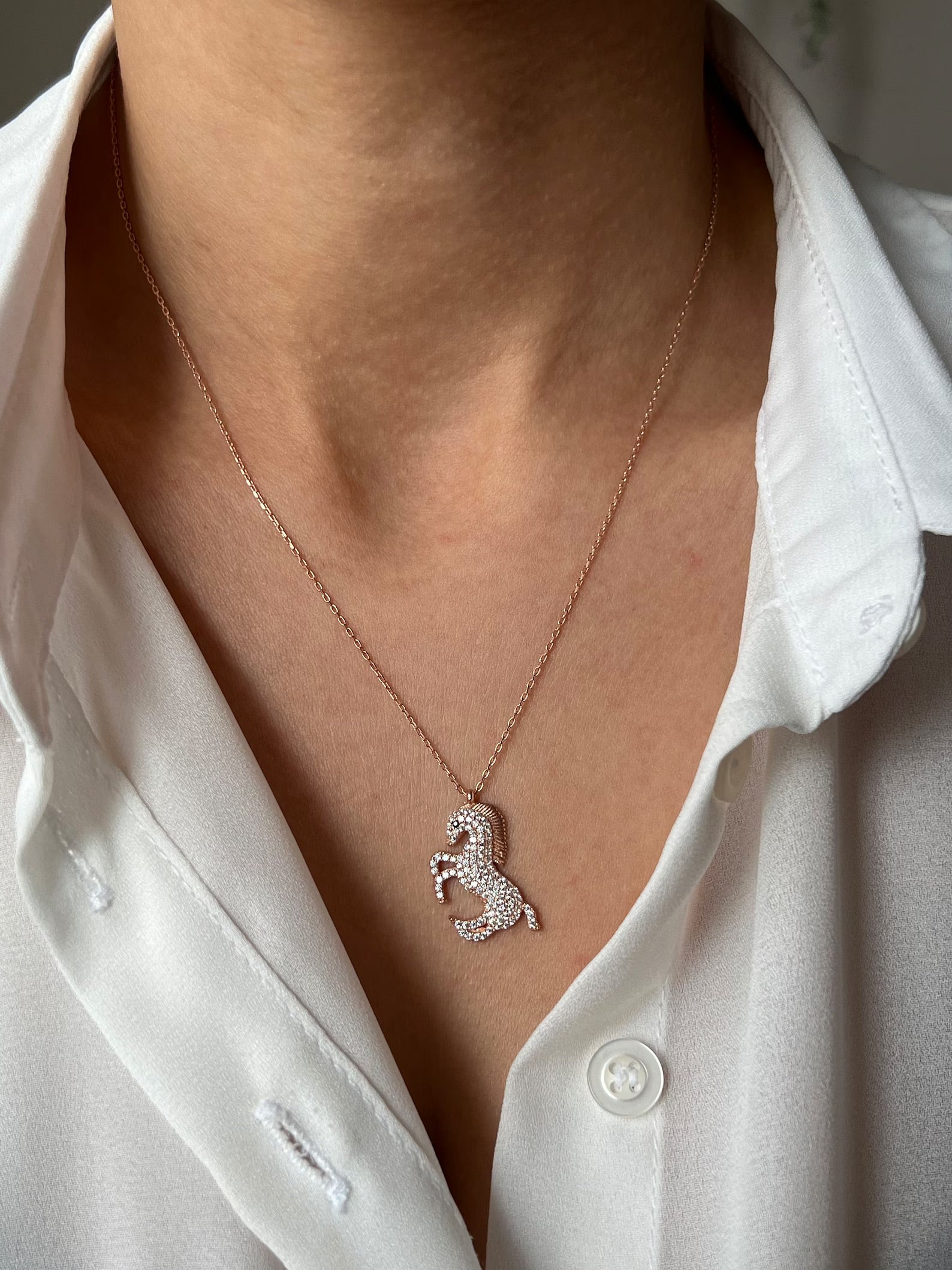 Horse Necklace - ARTSY SILVER