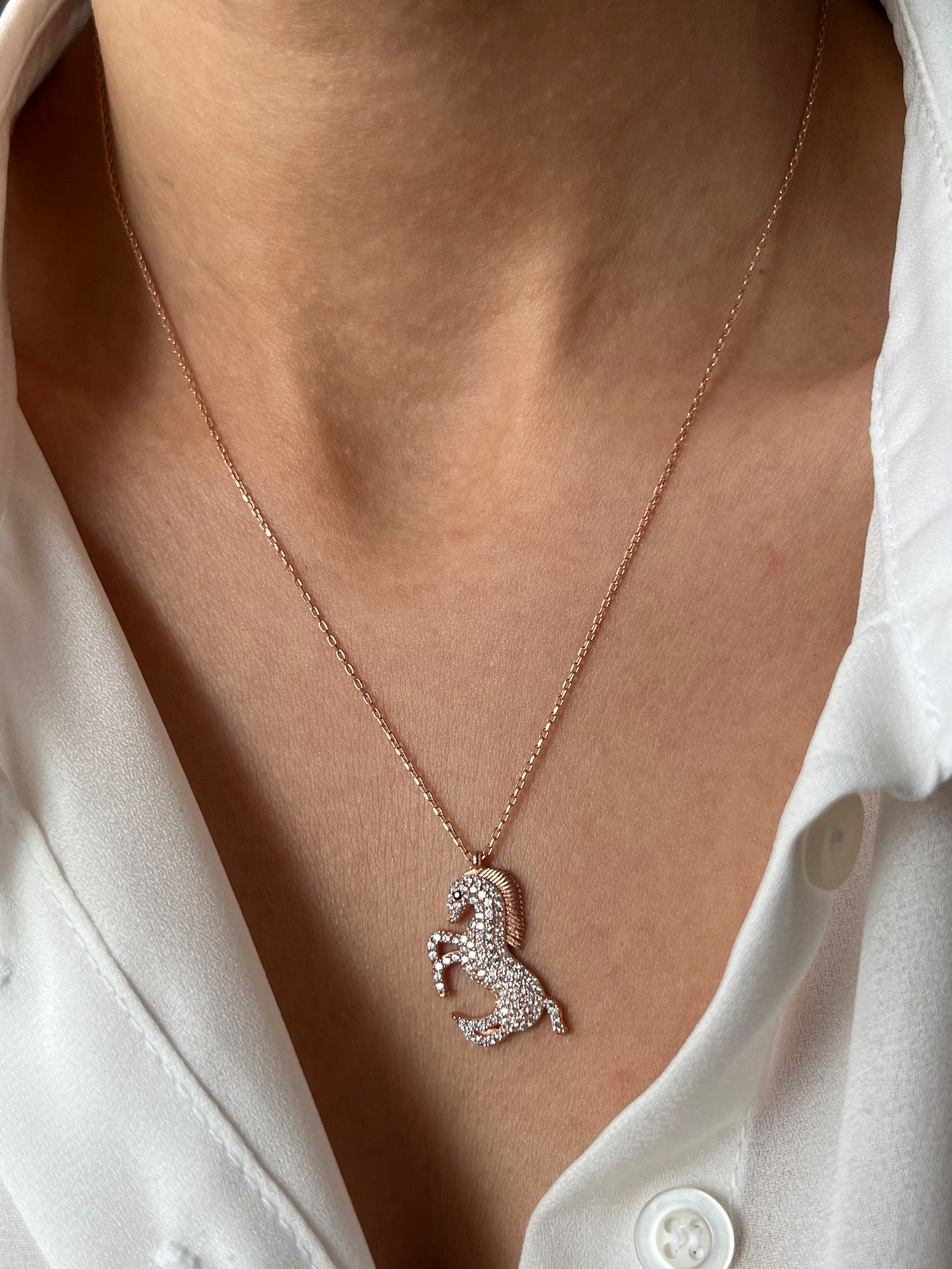 Horse Necklace - ARTSY SILVER