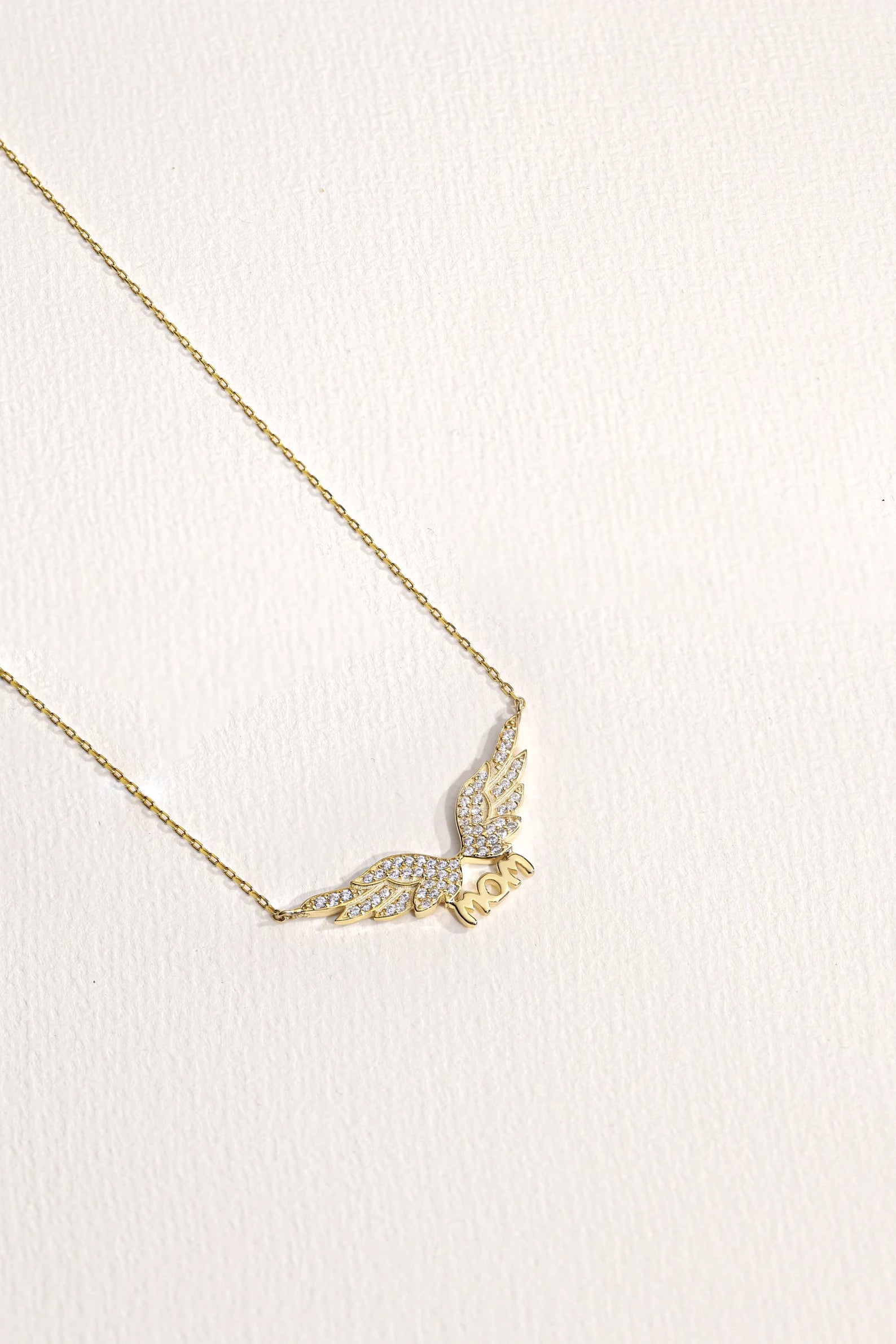 MOM Angel Gold Plating Necklace - ARTSY SILVER