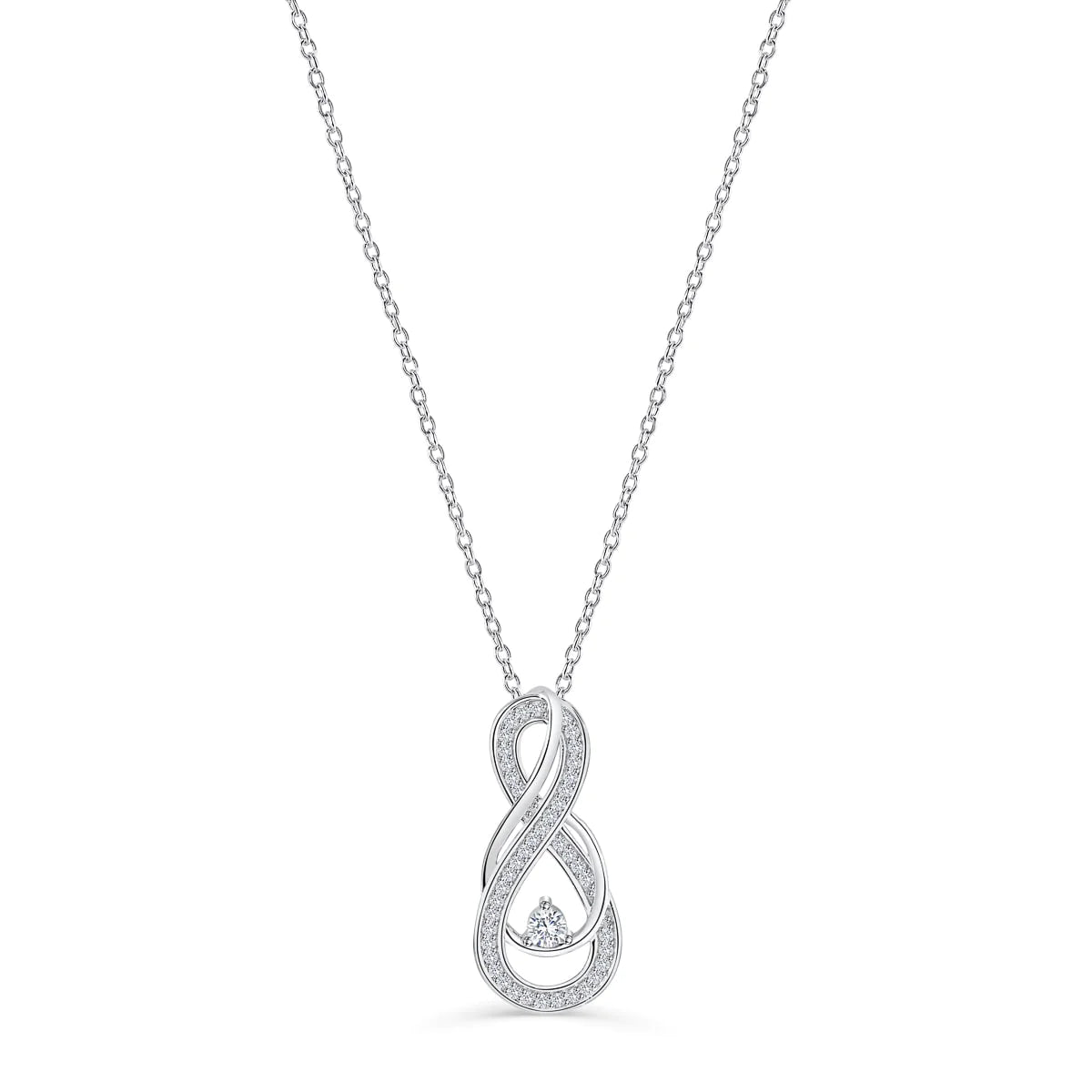 Infinity Silver Necklace - ARTSY SILVER