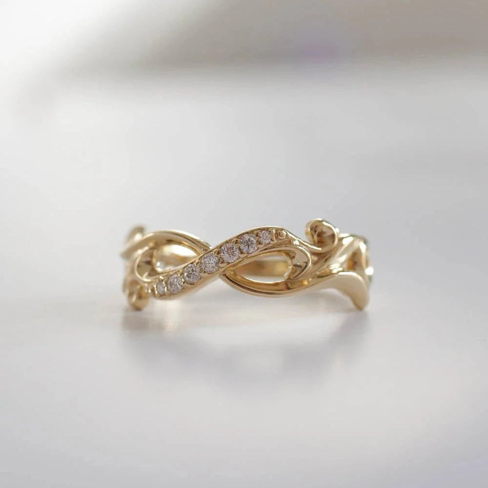 Infinity Wedding Band - ARTSY SILVER