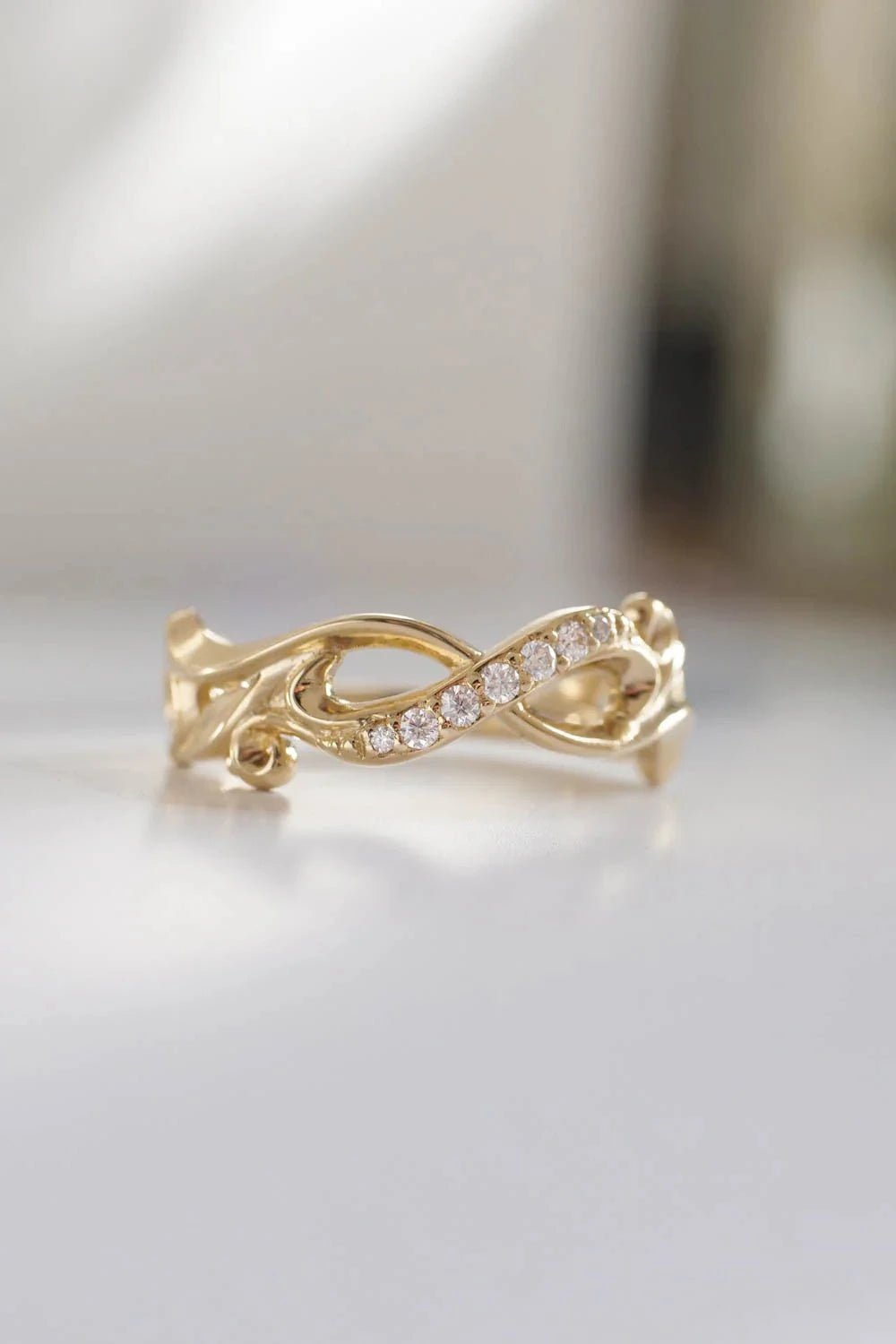 Infinity Wedding Band - ARTSY SILVER