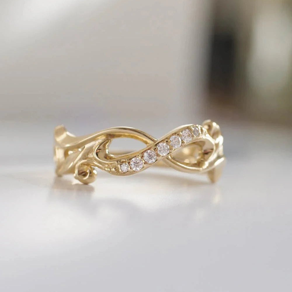 Infinity Wedding Band - ARTSY SILVER