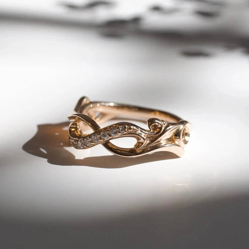 Infinity Wedding Band - ARTSY SILVER