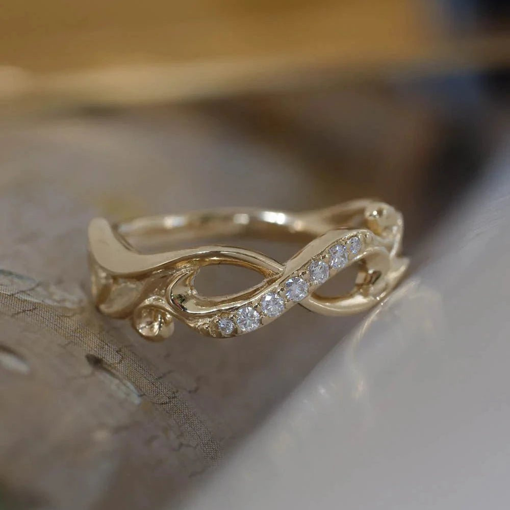 Infinity Wedding Band - ARTSY SILVER