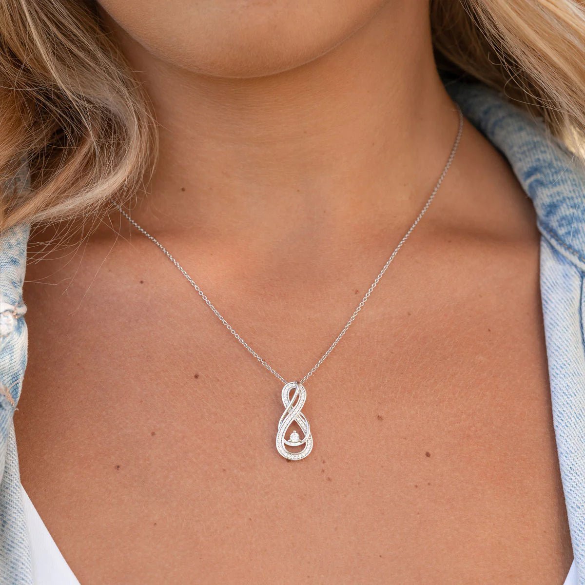 Infinity Silver Necklace - ARTSY SILVER