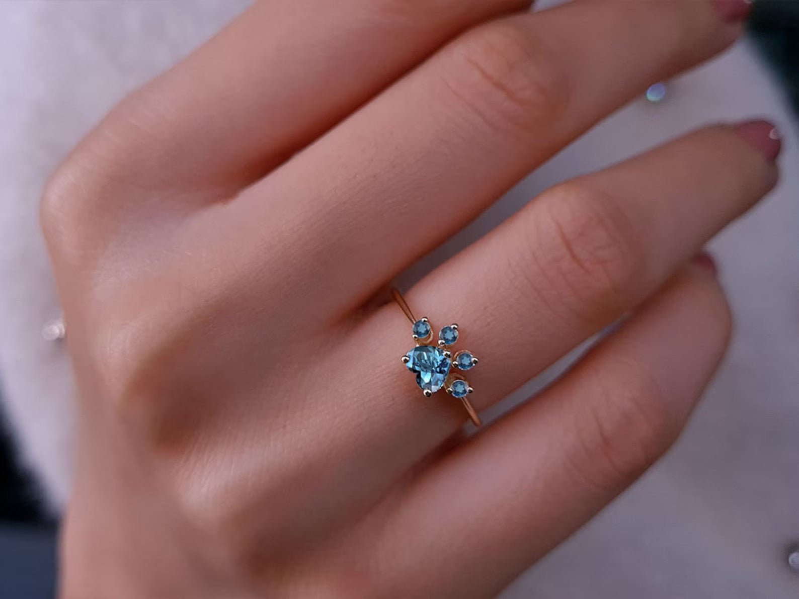 Itty Bitty Paw Ring - ARTSY SILVER