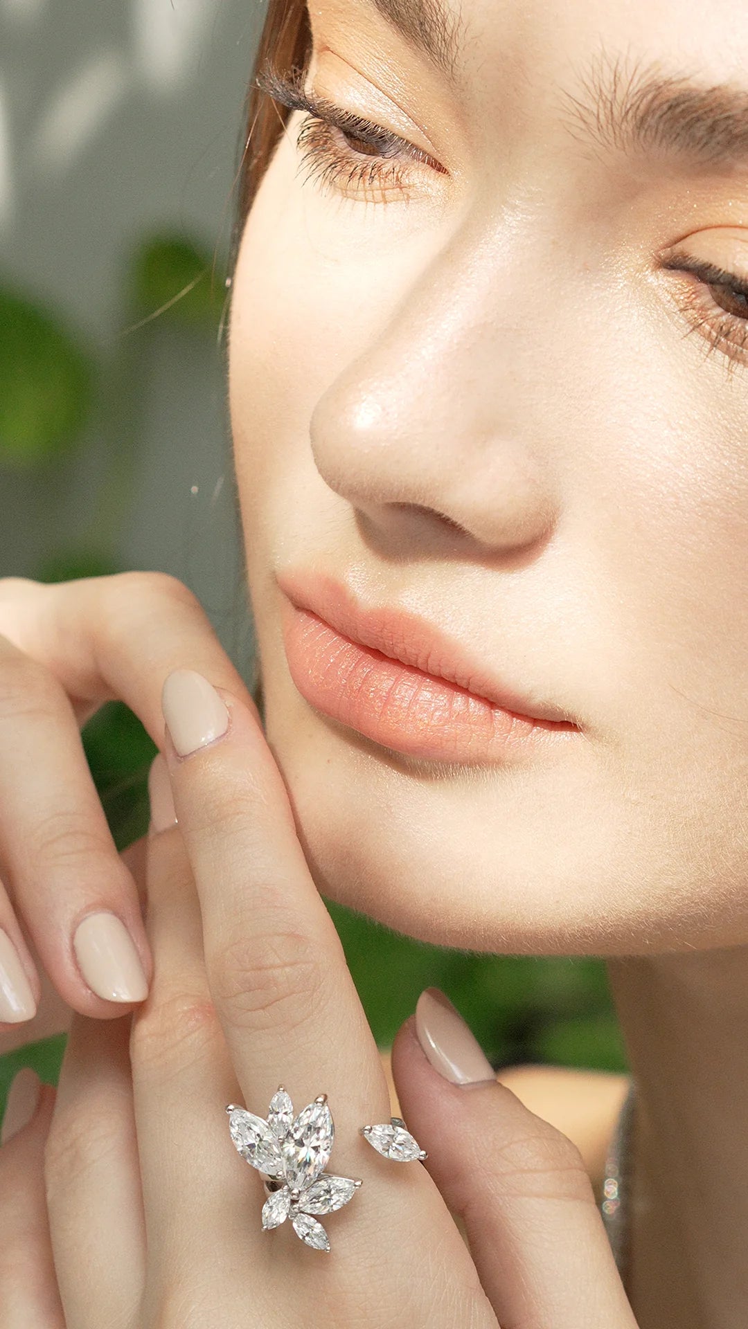 La Bella Silver Zircon Ring - ARTSY SILVER