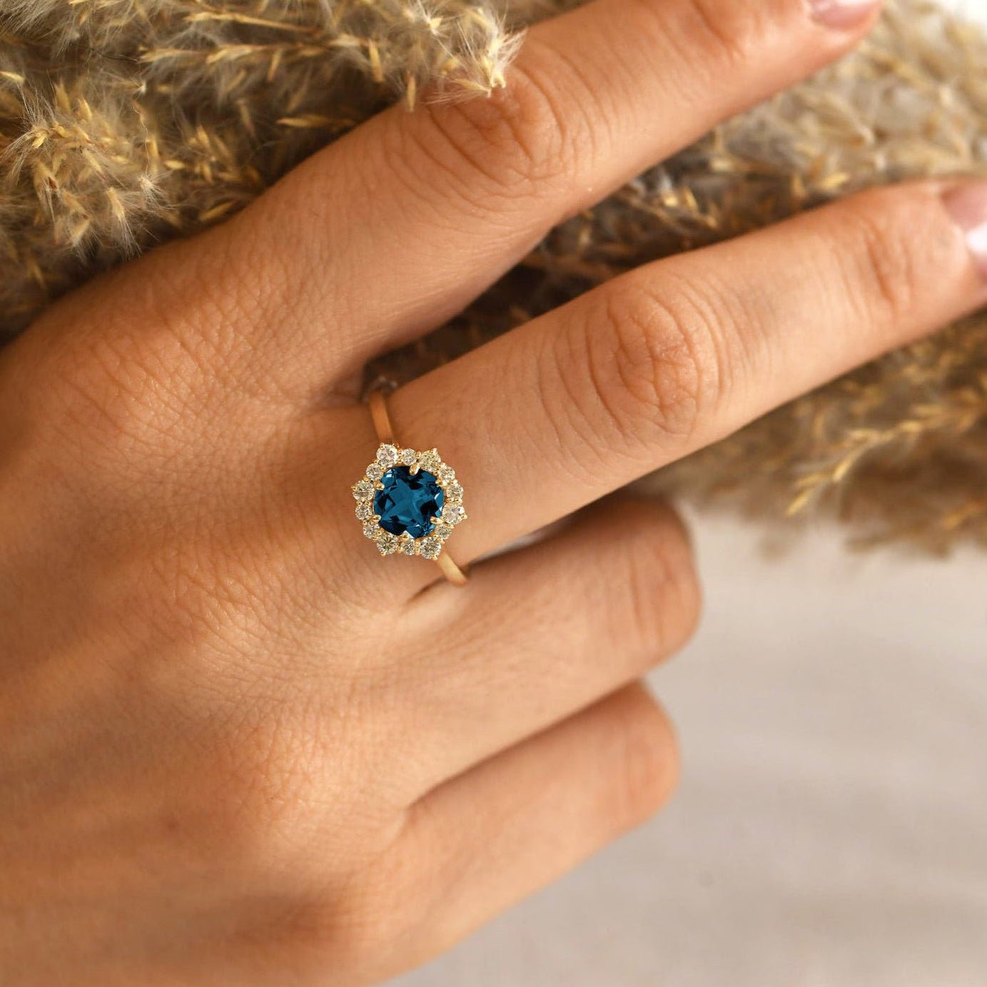 Lady Anne London Blue Topaz Ring - ARTSY SILVER
