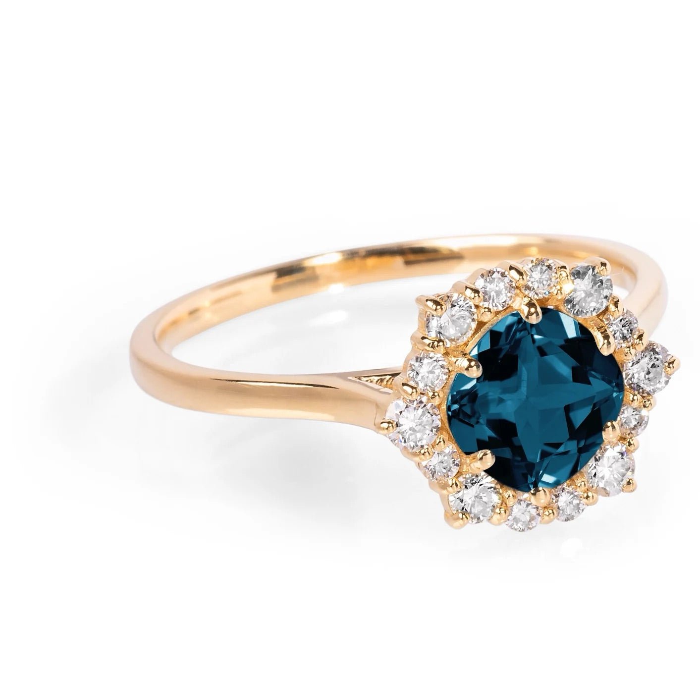 Lady Anne London Blue Topaz Ring - ARTSY SILVER