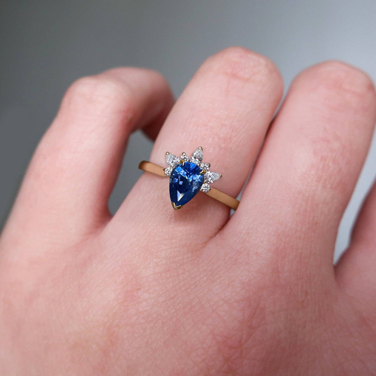 Legendary Lovers Sapphire Promise Ring - ARTSY SILVER