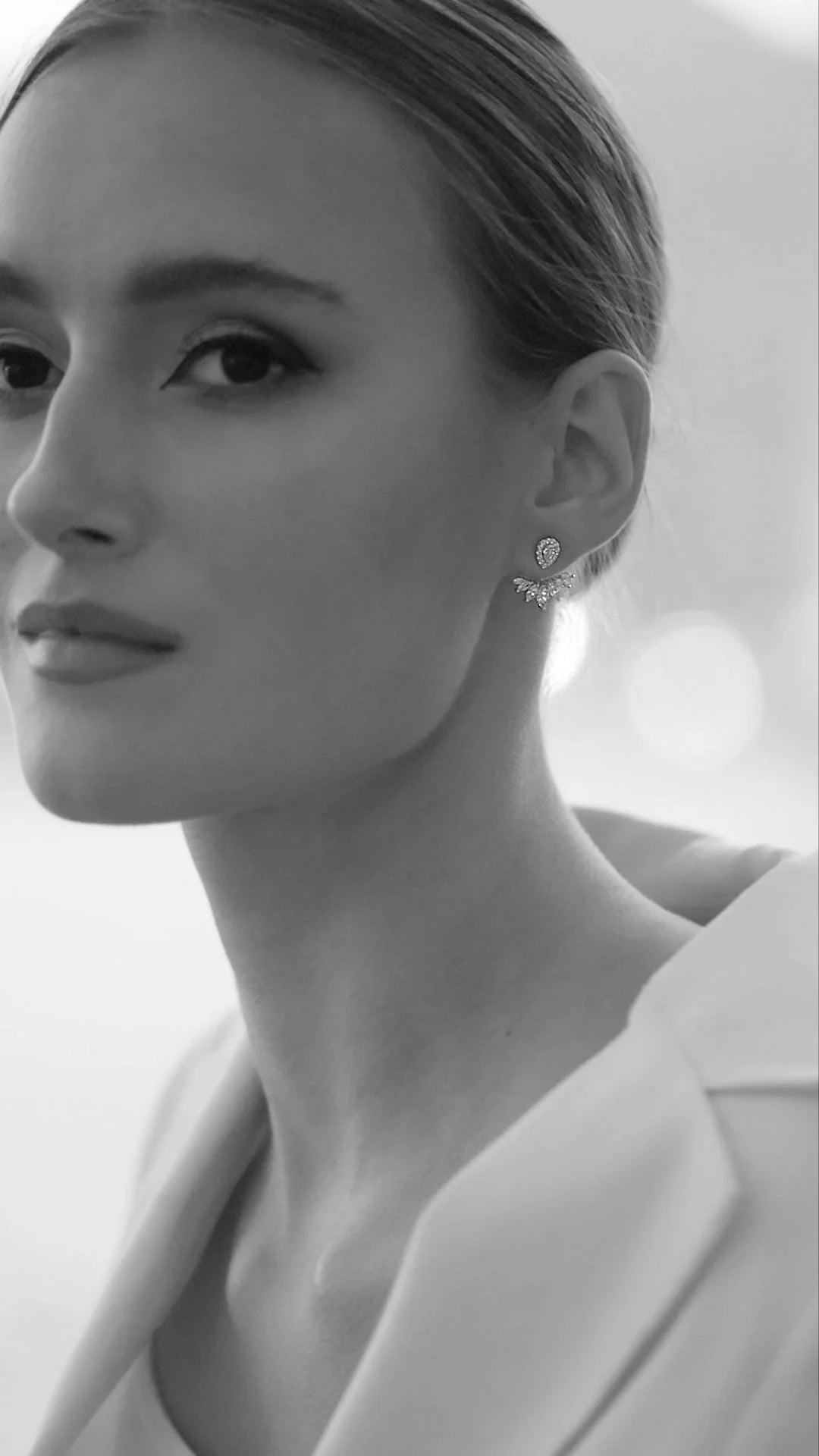 Lotus Zircon Ear Jacket
