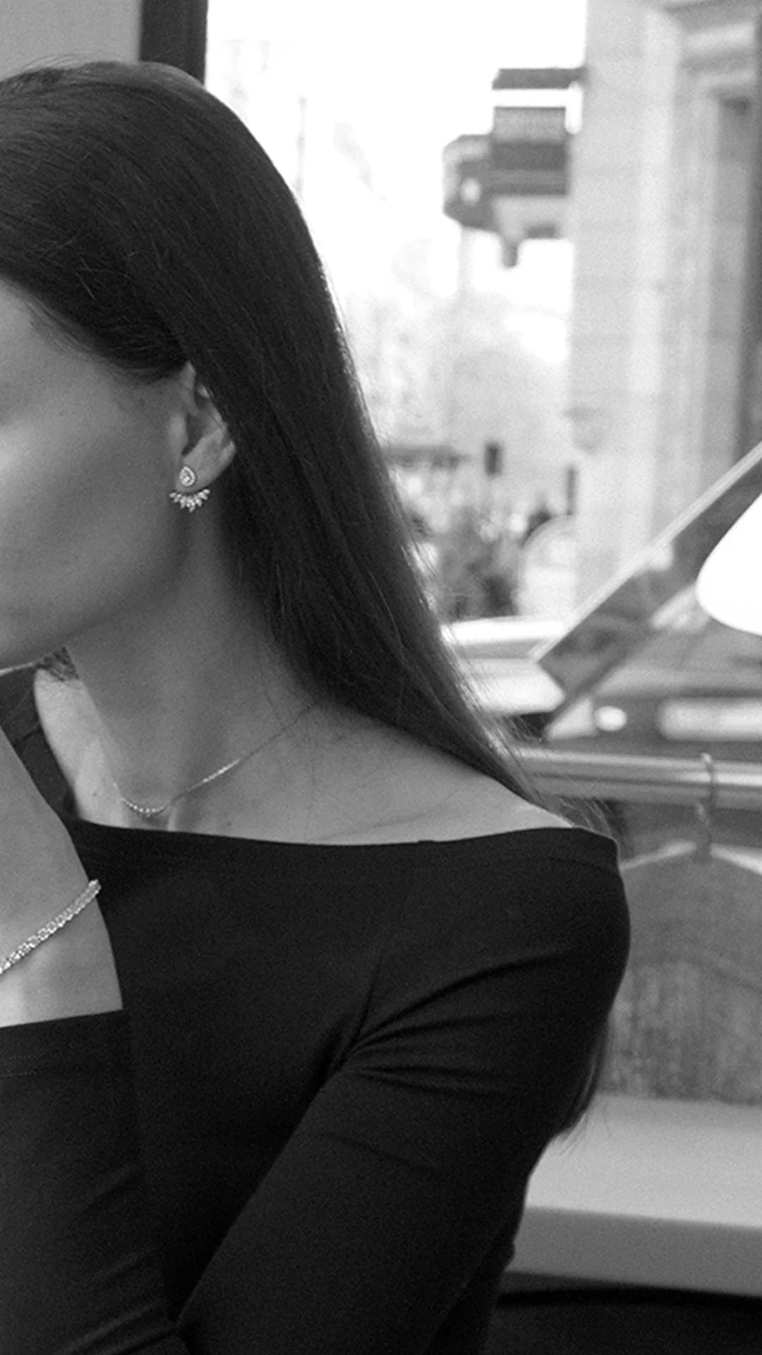 Lotus Zircon Ear Jacket