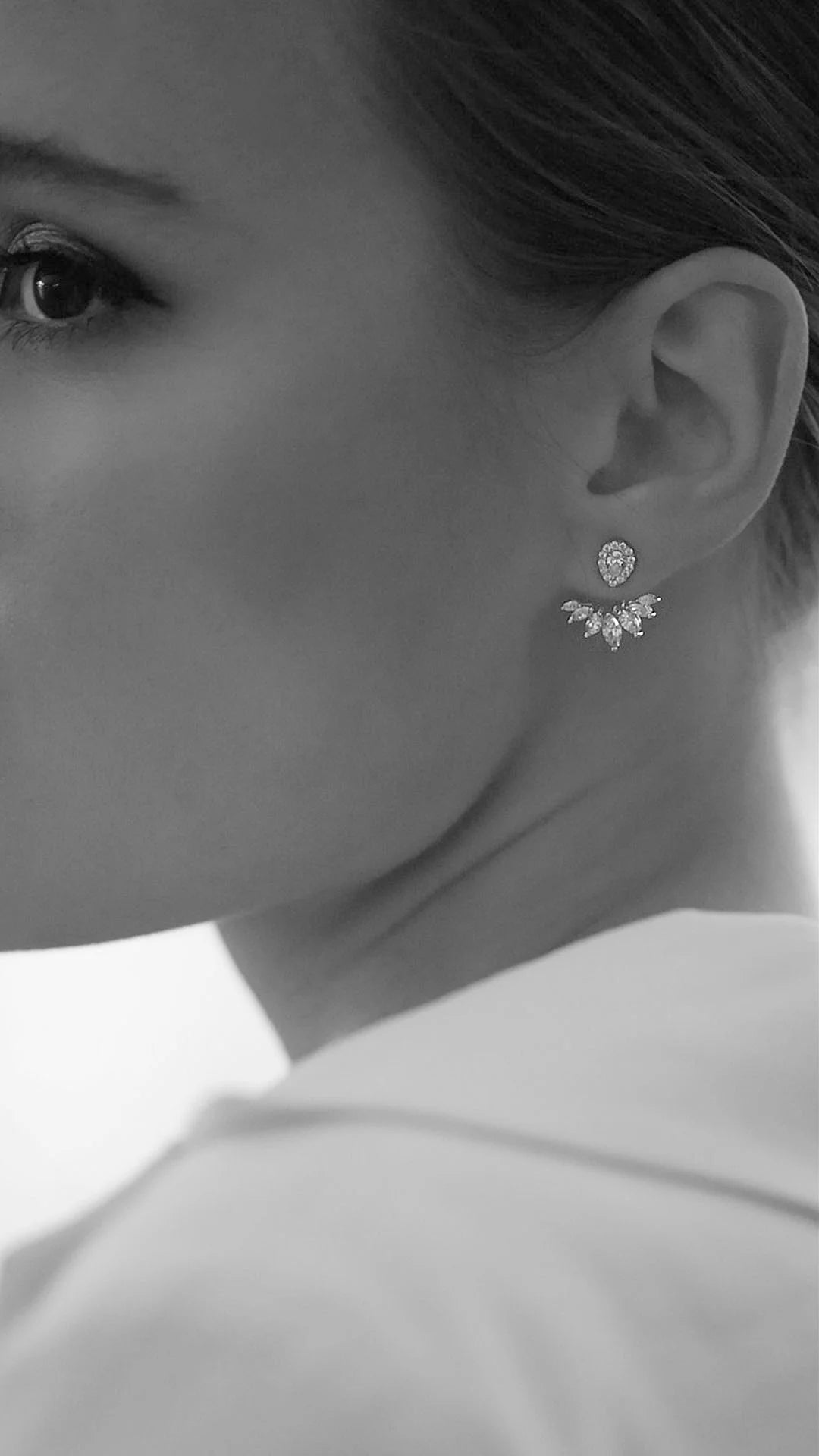 Lotus Zircon Ear Jacket