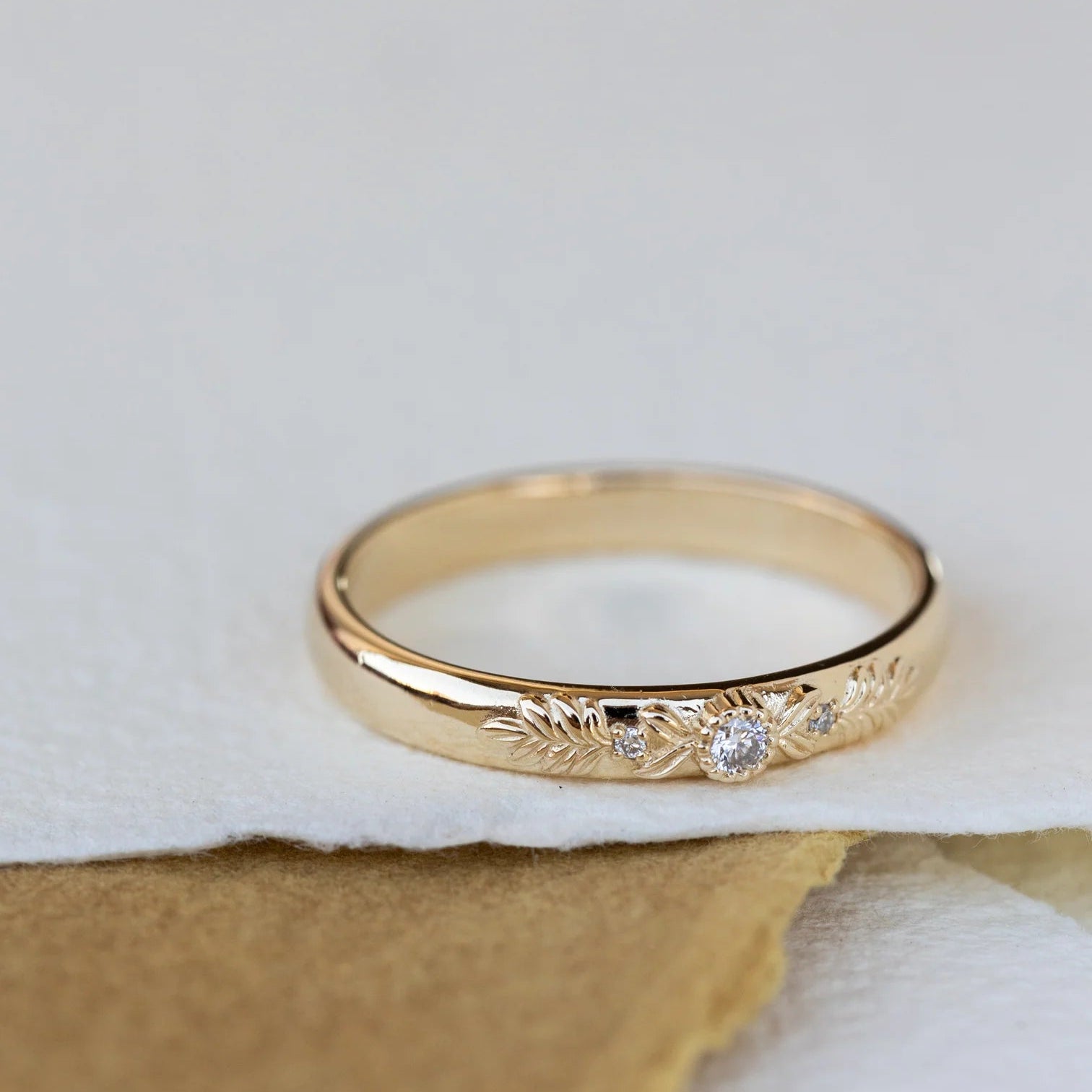 Soulmates Oath Zircon Band Gold Plating - ARTSY SILVER