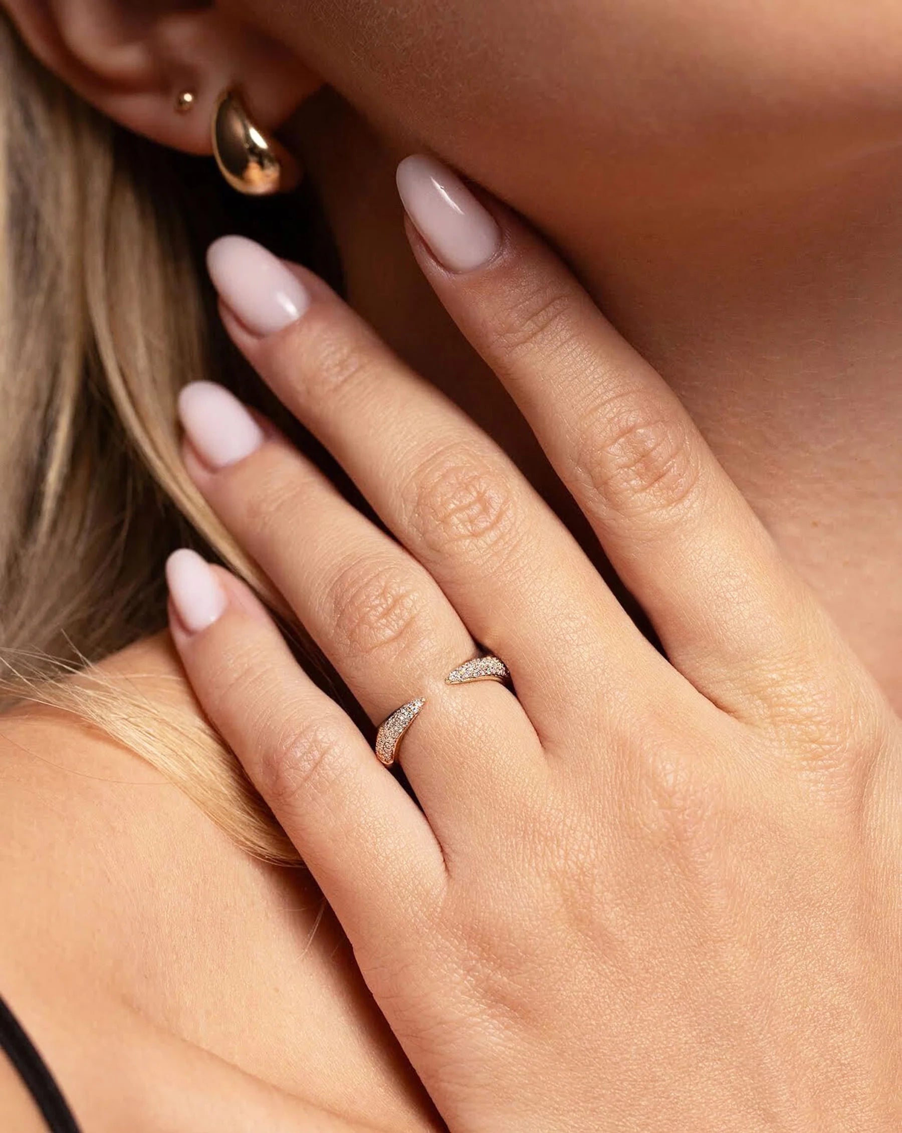 Triple Row Claw Silver Ring - ARTSY SILVER