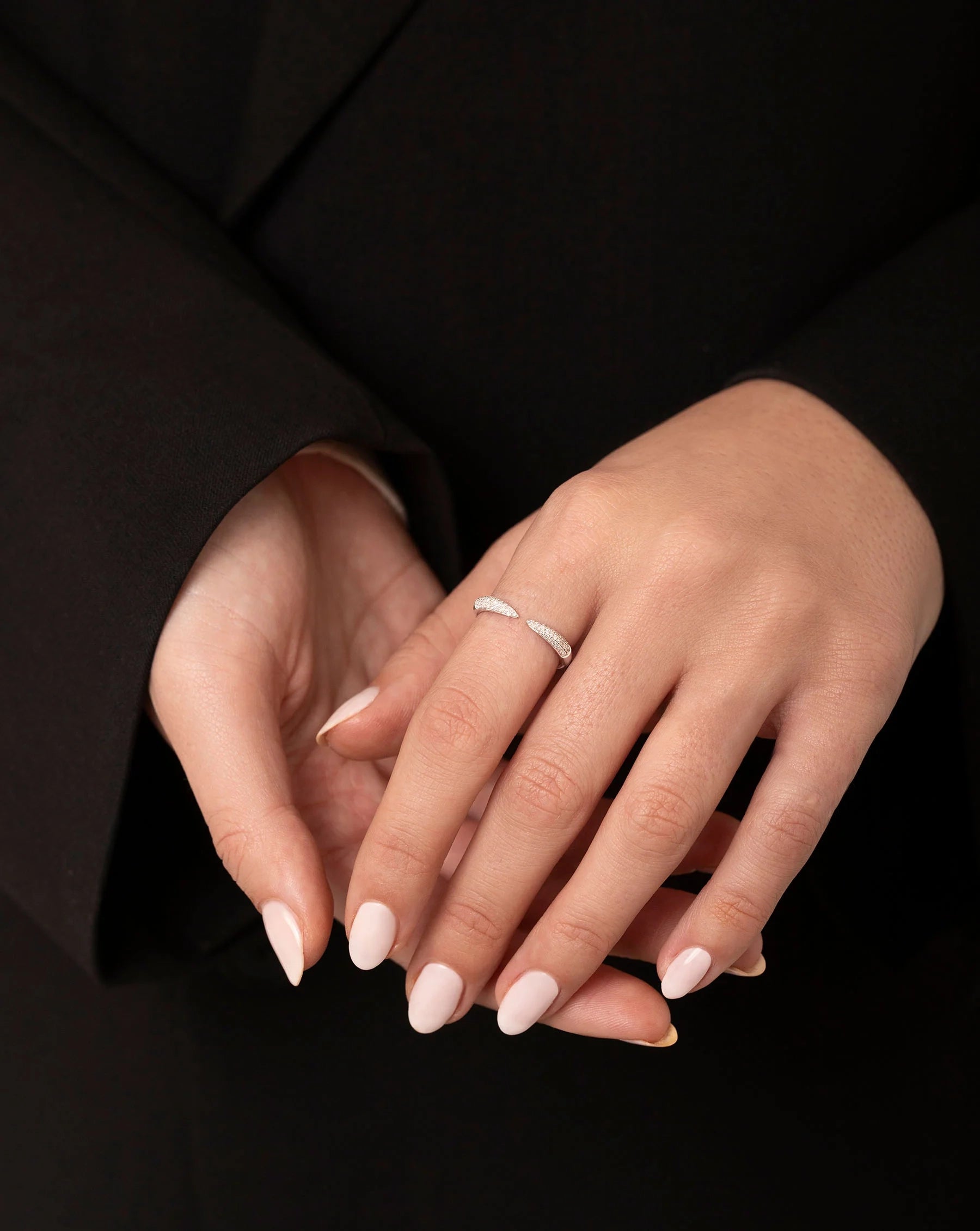 Triple Row Claw Silver Ring - ARTSY SILVER